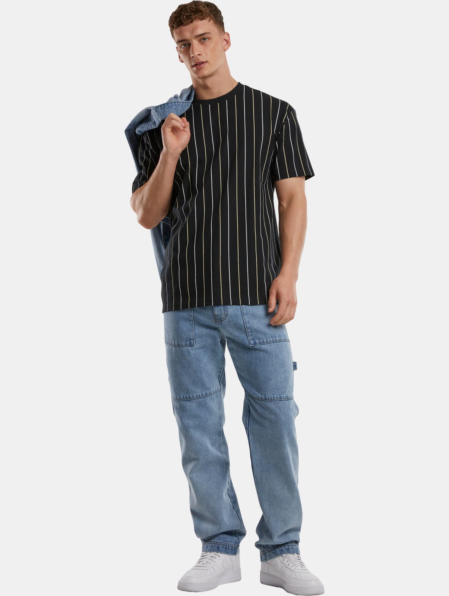 Urban Classics Printed Pinstripe Tee – Bild 4