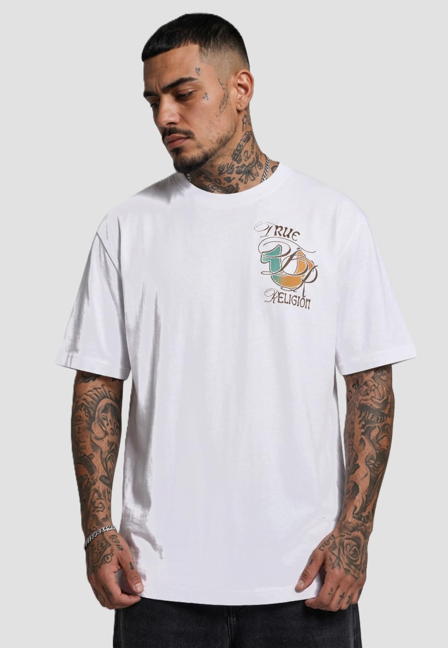 True Religion SS OMBRE GRAPHIC TEE – Bild 4