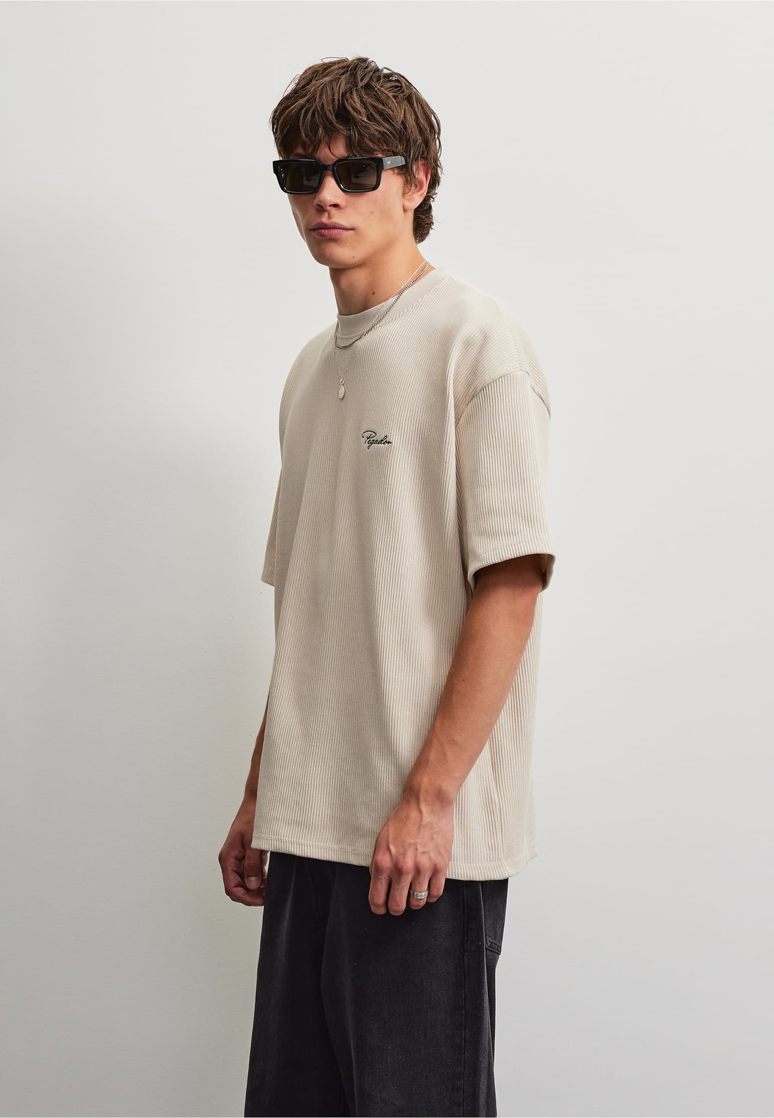PEGADOR Signar Oversized Rib Tee – Bild 3