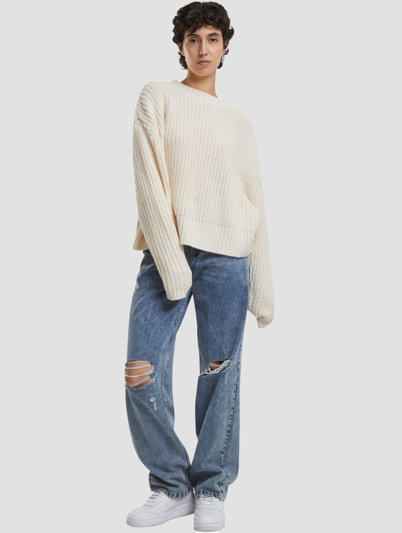 Urban Classics Ladies Wide Basic Oversized Sweater – Bild 4