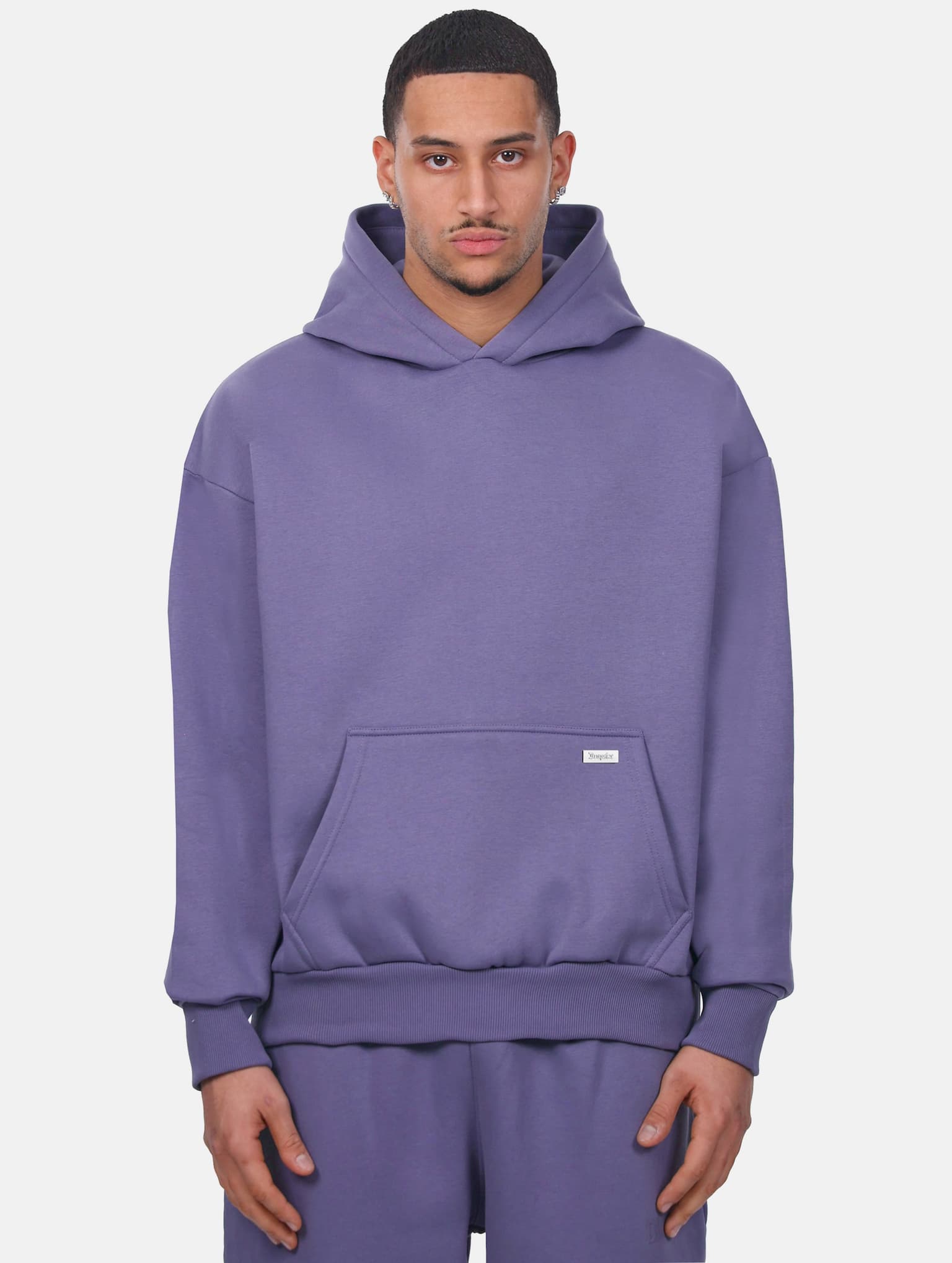 Dropsize HEAVY OVERSIZE METAL PATCH HOODIE