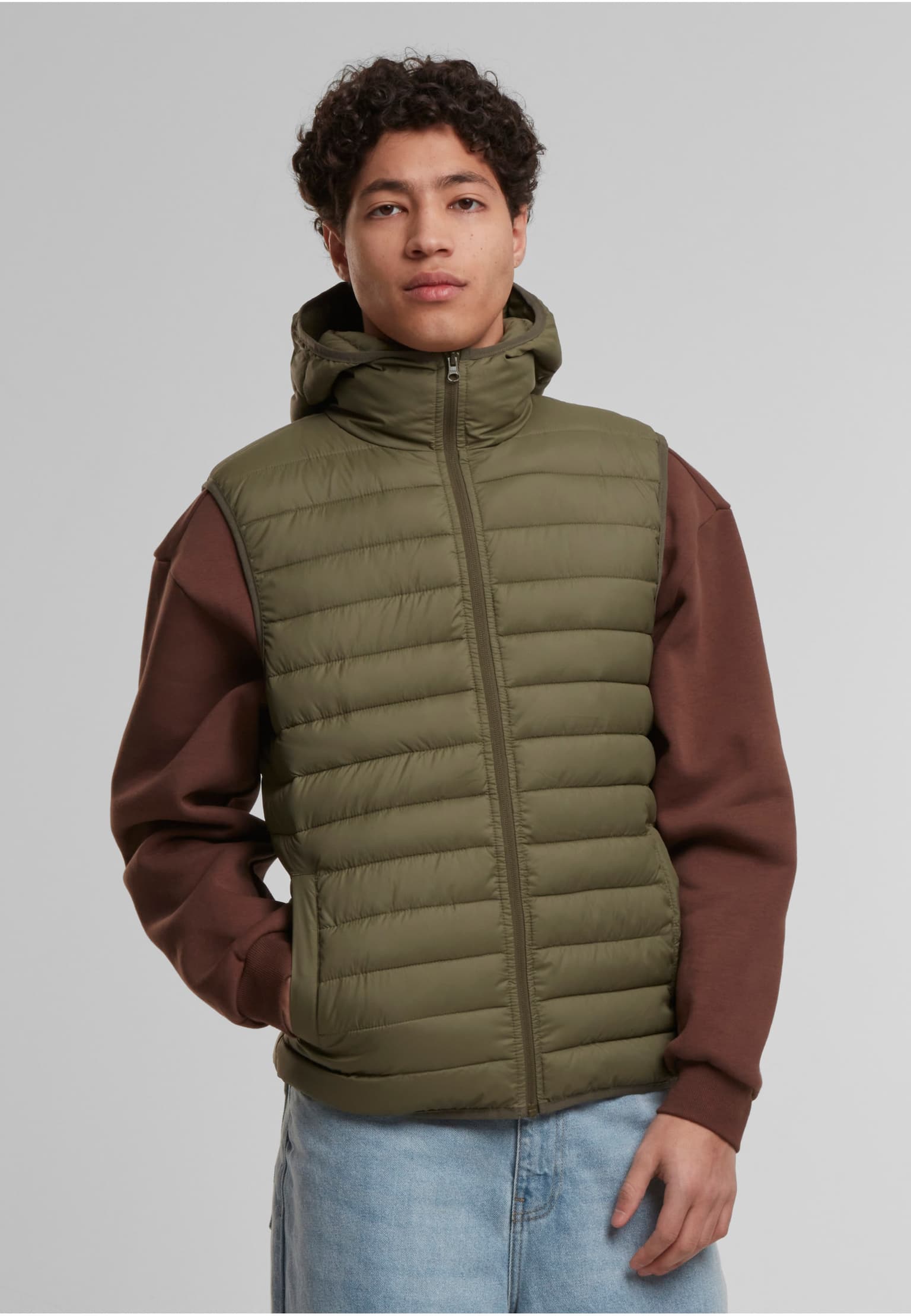 Urban Classics Basic Light Weigh Vest With Hood