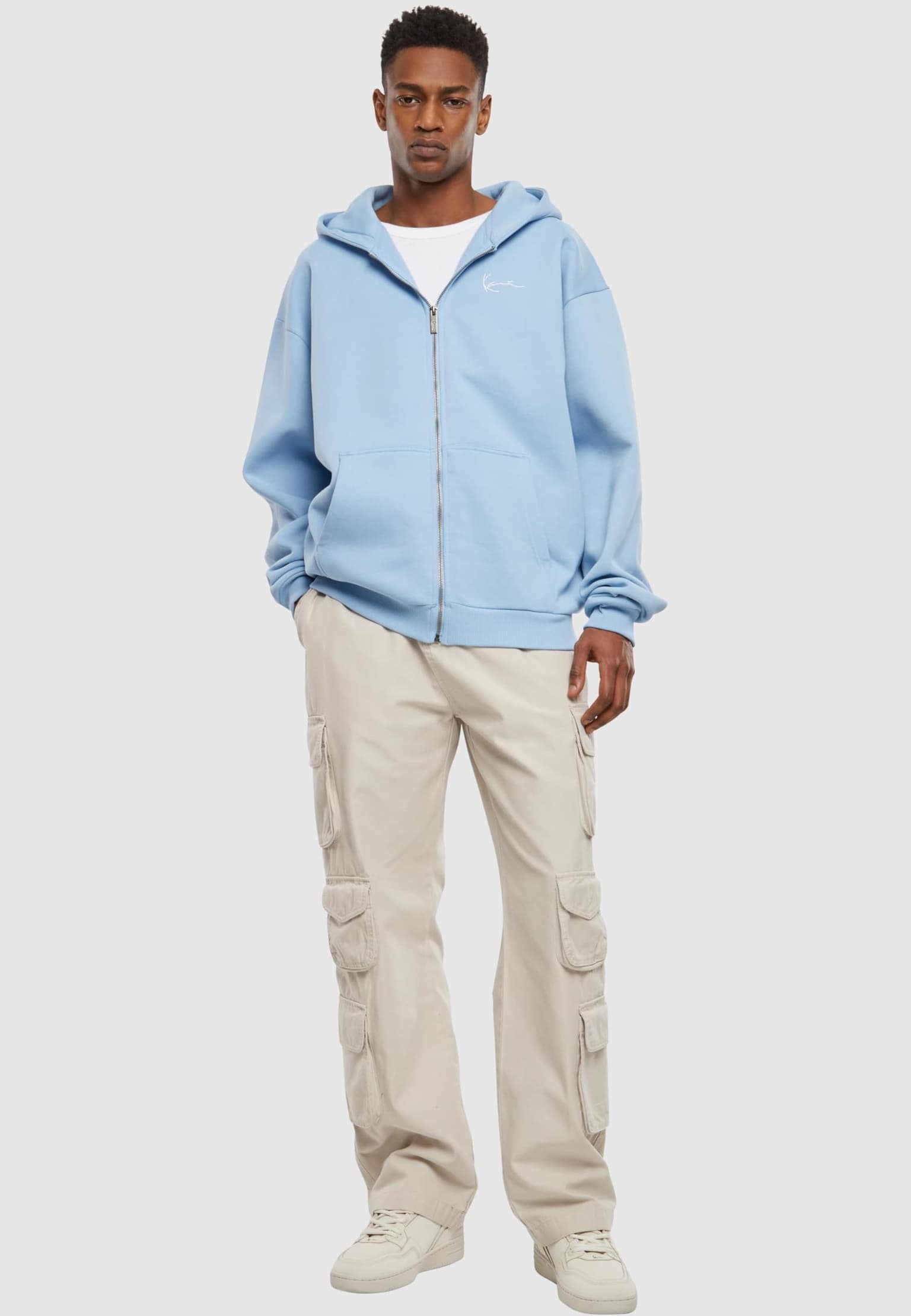 Karl Kani KM-ZH011-090-11 KK Chest Signature Essential Zip Hoodie – Bild 3