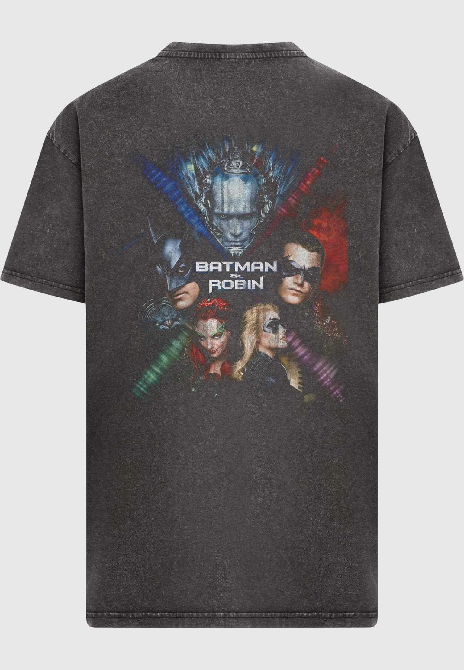 Merchcode Batman & Robin Acid Wash Heavy Oversize Tee – Bild 4