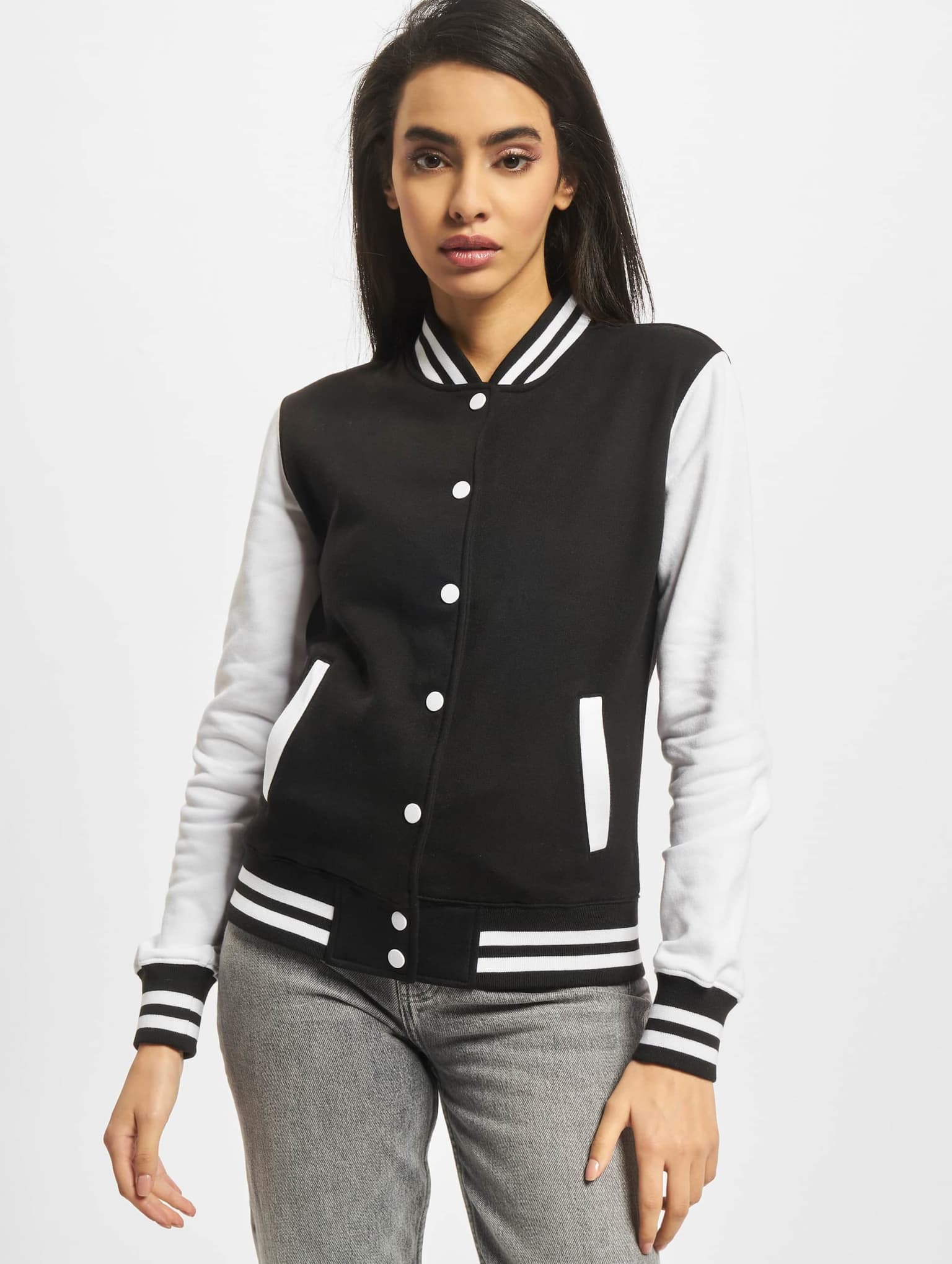 Urban Classics Ladies 2-tone College Sweatjacket – Bild 3