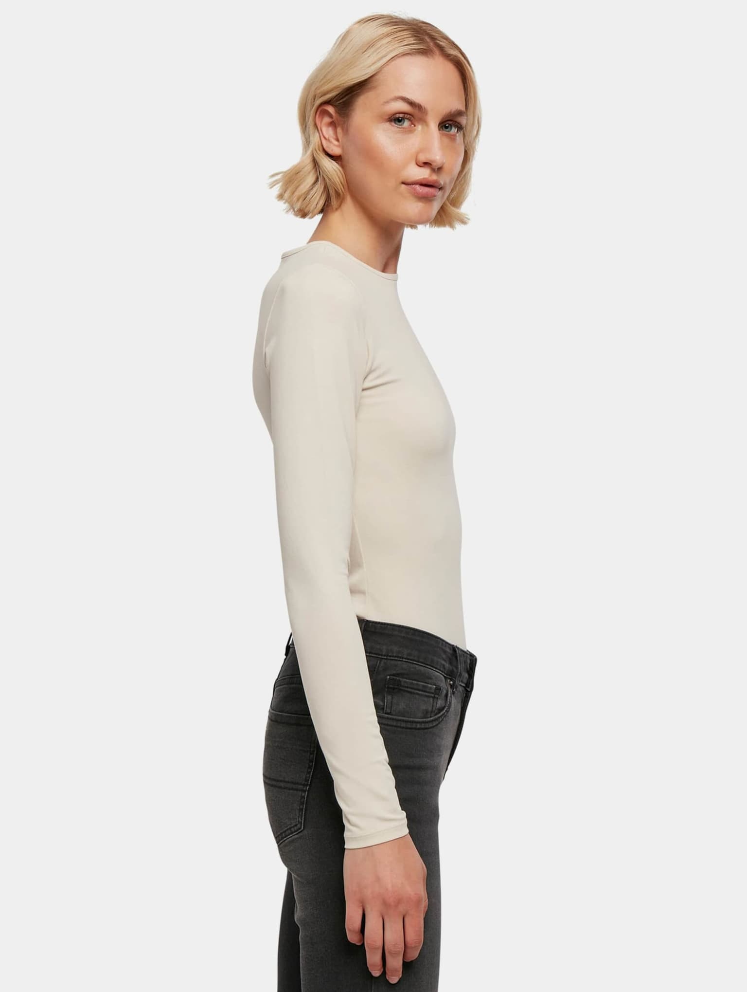 Urban Classics Ladies Essentials Stretch Asymmetric Body – Bild 4