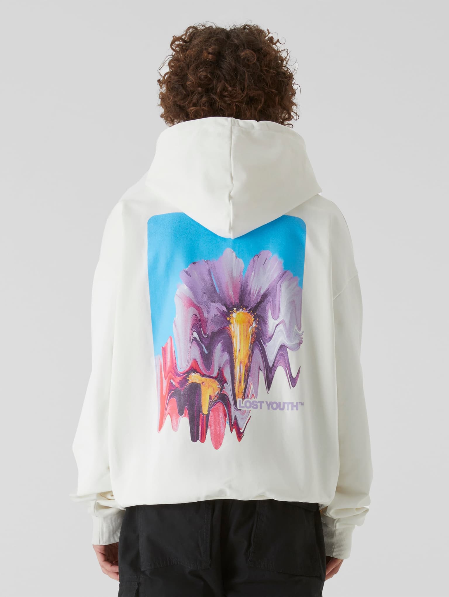 Lost Youth Blurred Flowers Hoodie – Bild 2