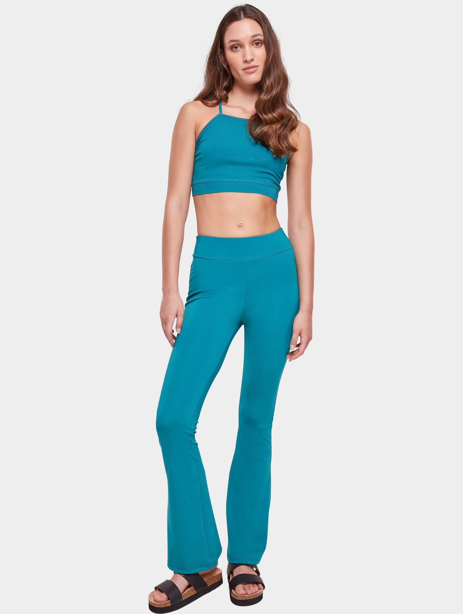 Urban Classics Ladies Essentials High Waist Flared Leggings – Bild 4