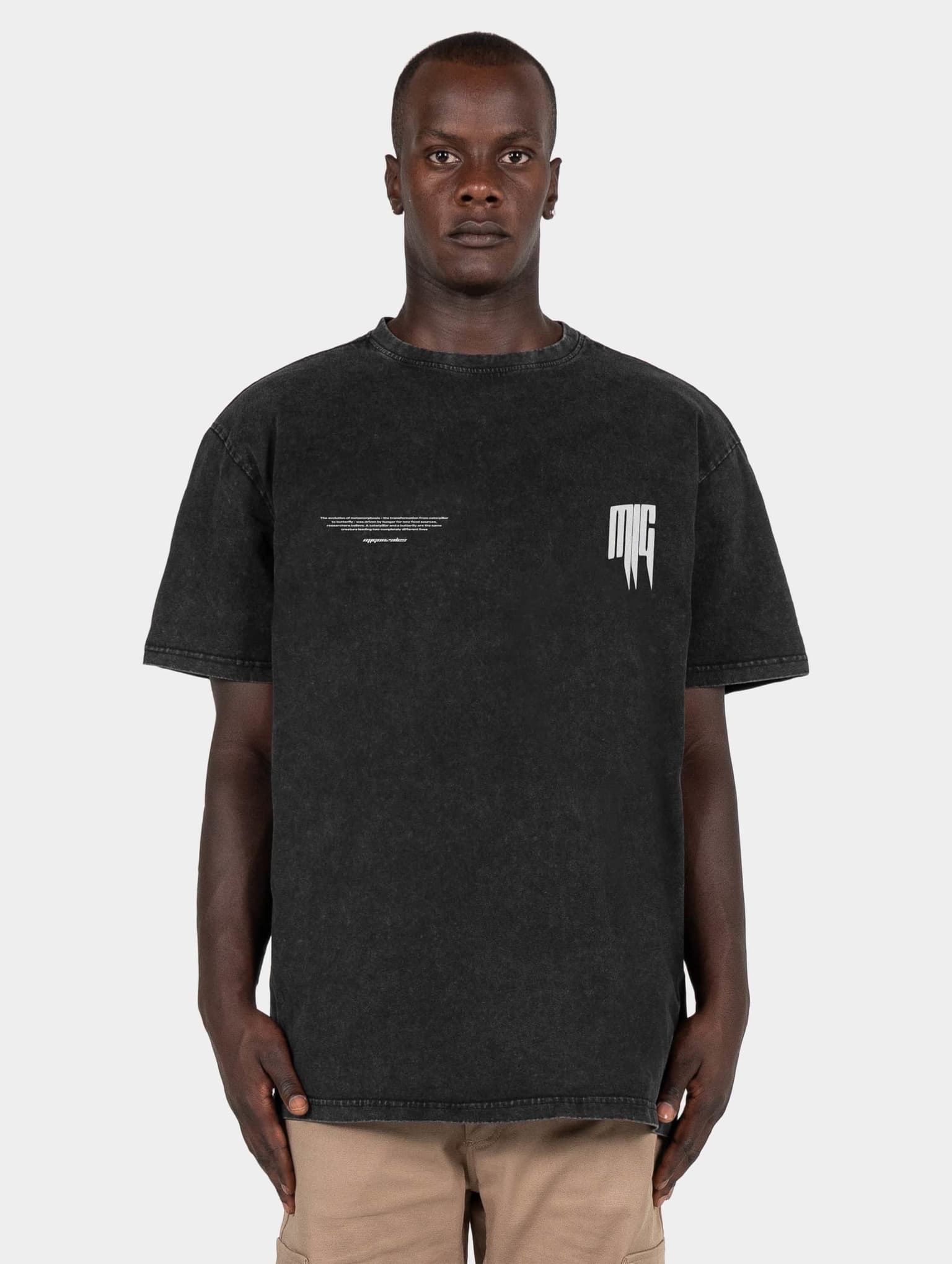 MJ Gonzales METAMORPHOSE V.2 Acid Washed Heavy Oversized Tee – Bild 3