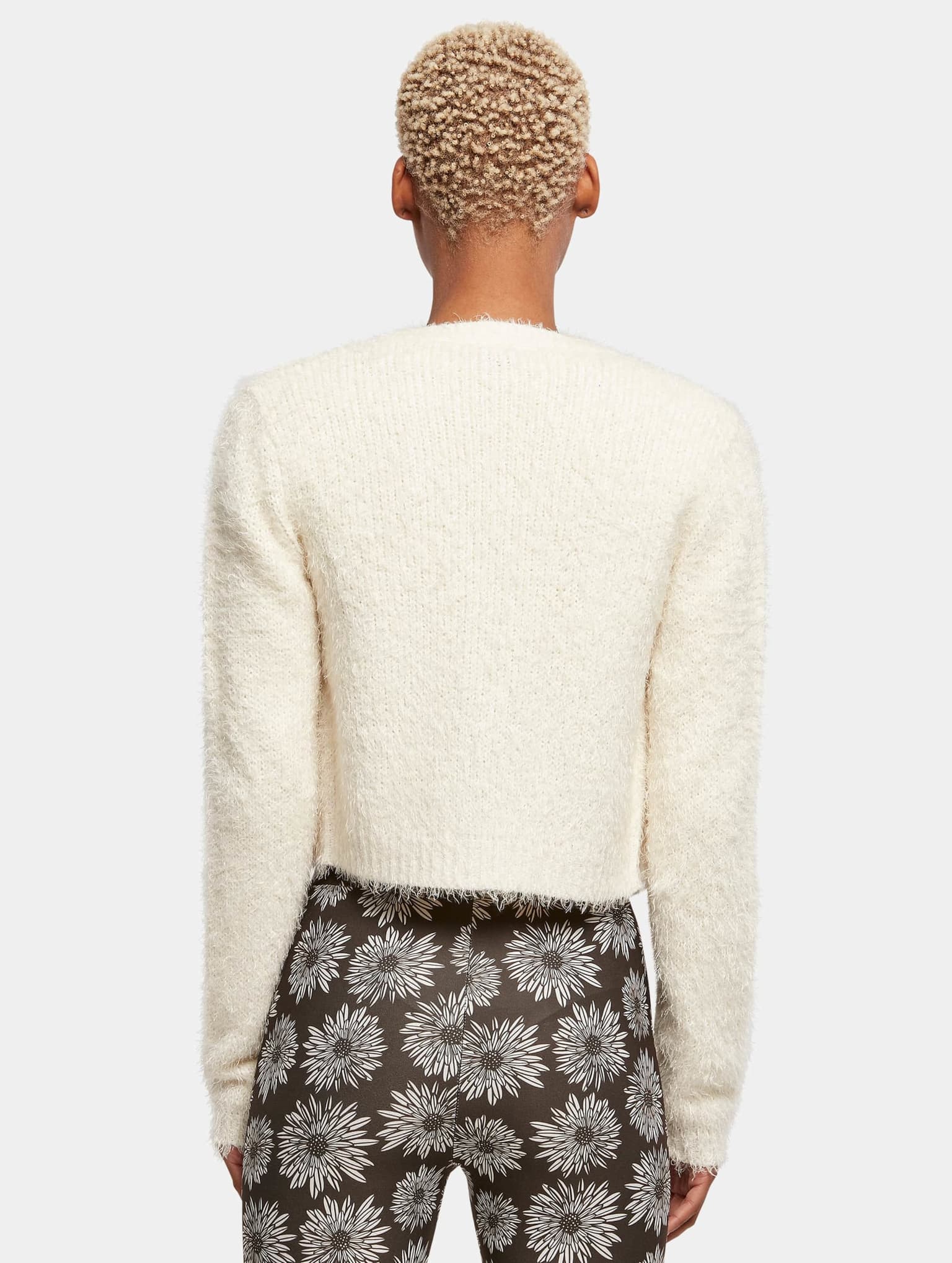 Urban Classics Ladies Cropped Feather Cardigan – Bild 2