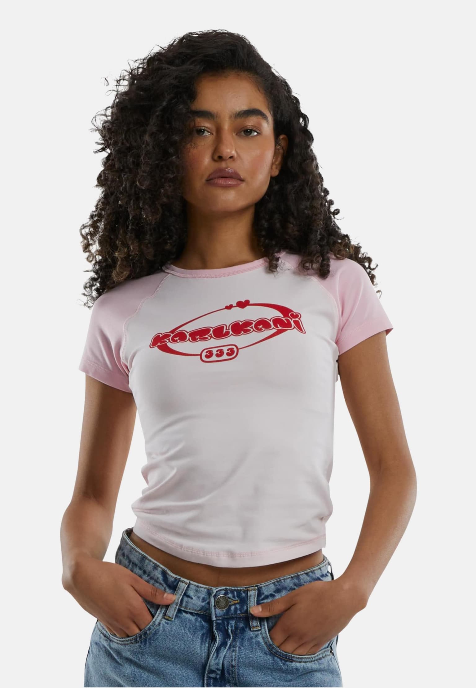 Karl Kani Woven Signature Kk Heart Tiny Tee