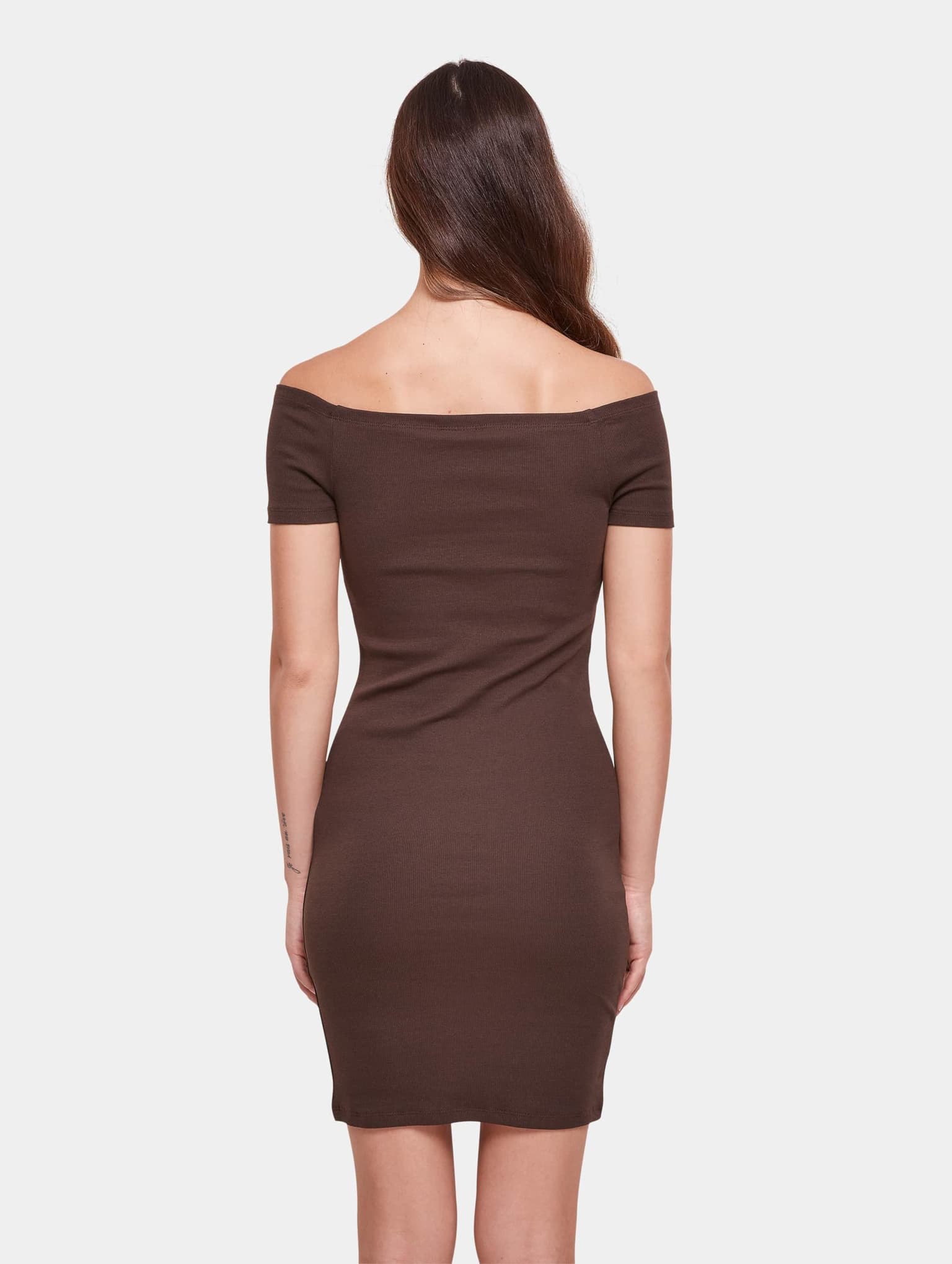 Urban Classics Ladies Off Shoulder Rib Dress – Bild 2