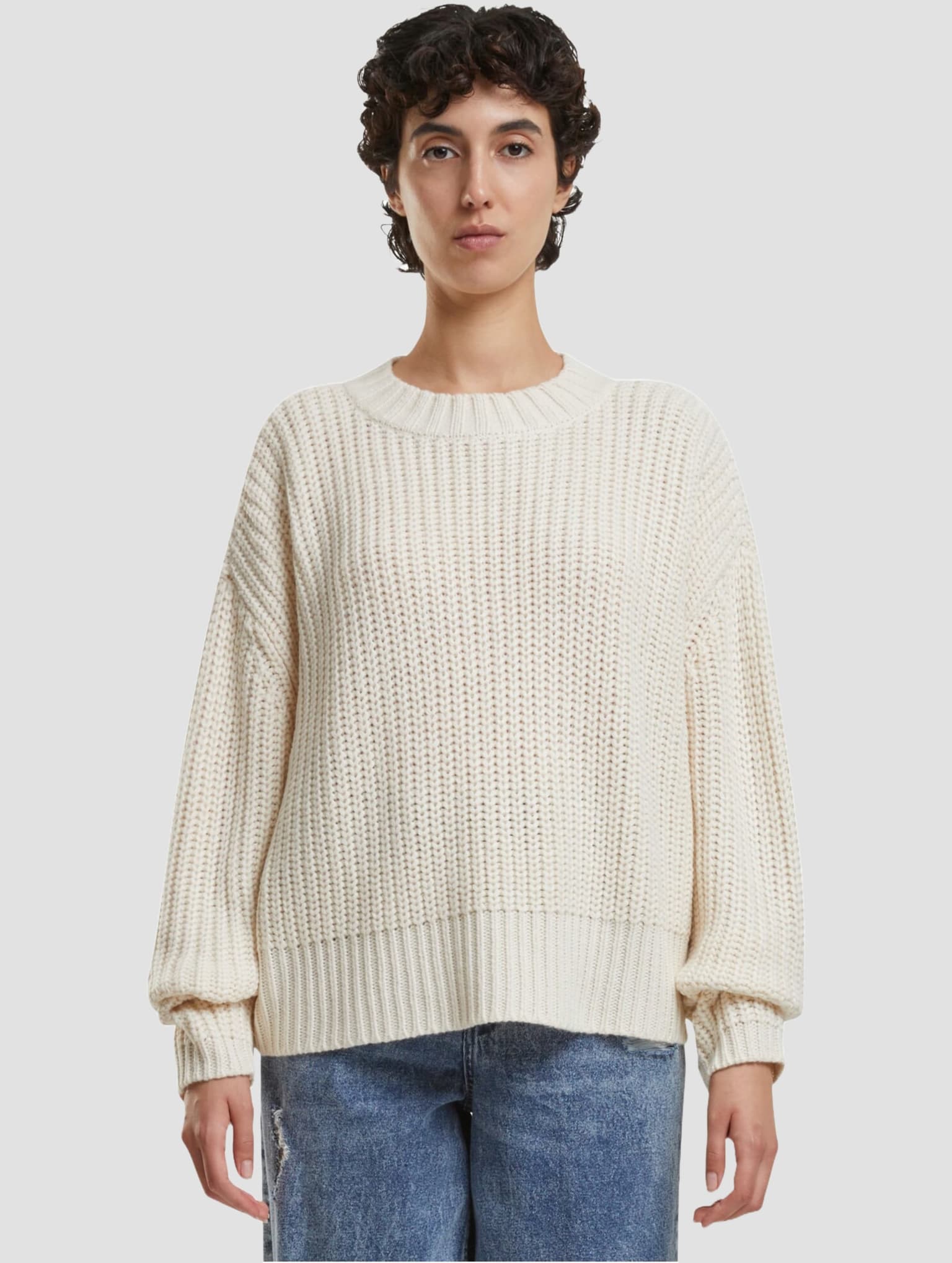 Urban Classics Ladies Wide Basic Oversized Sweater – Bild 3