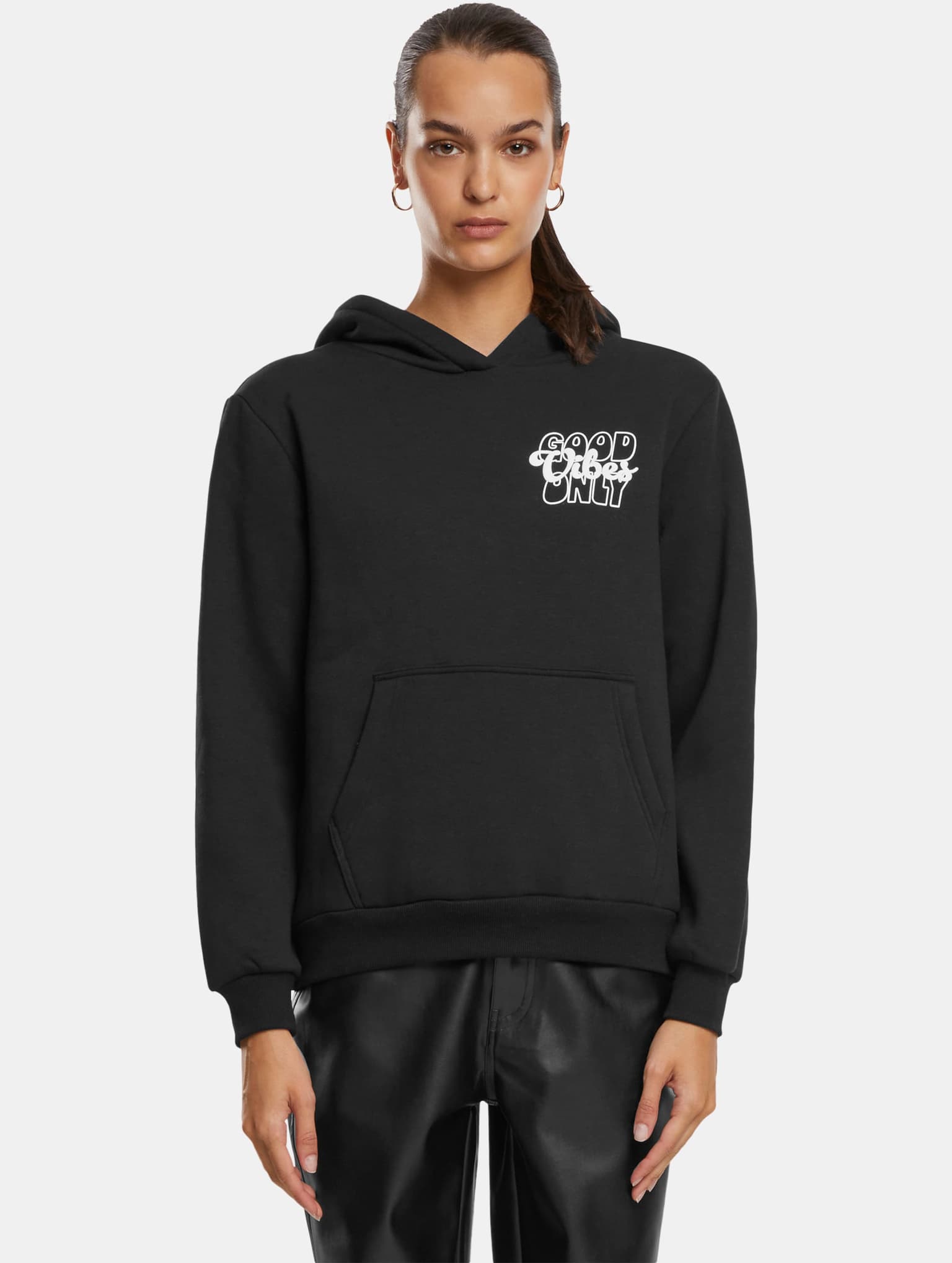 Miss Tee Good Vibes Ladies Fluffy Hoody – Bild 3