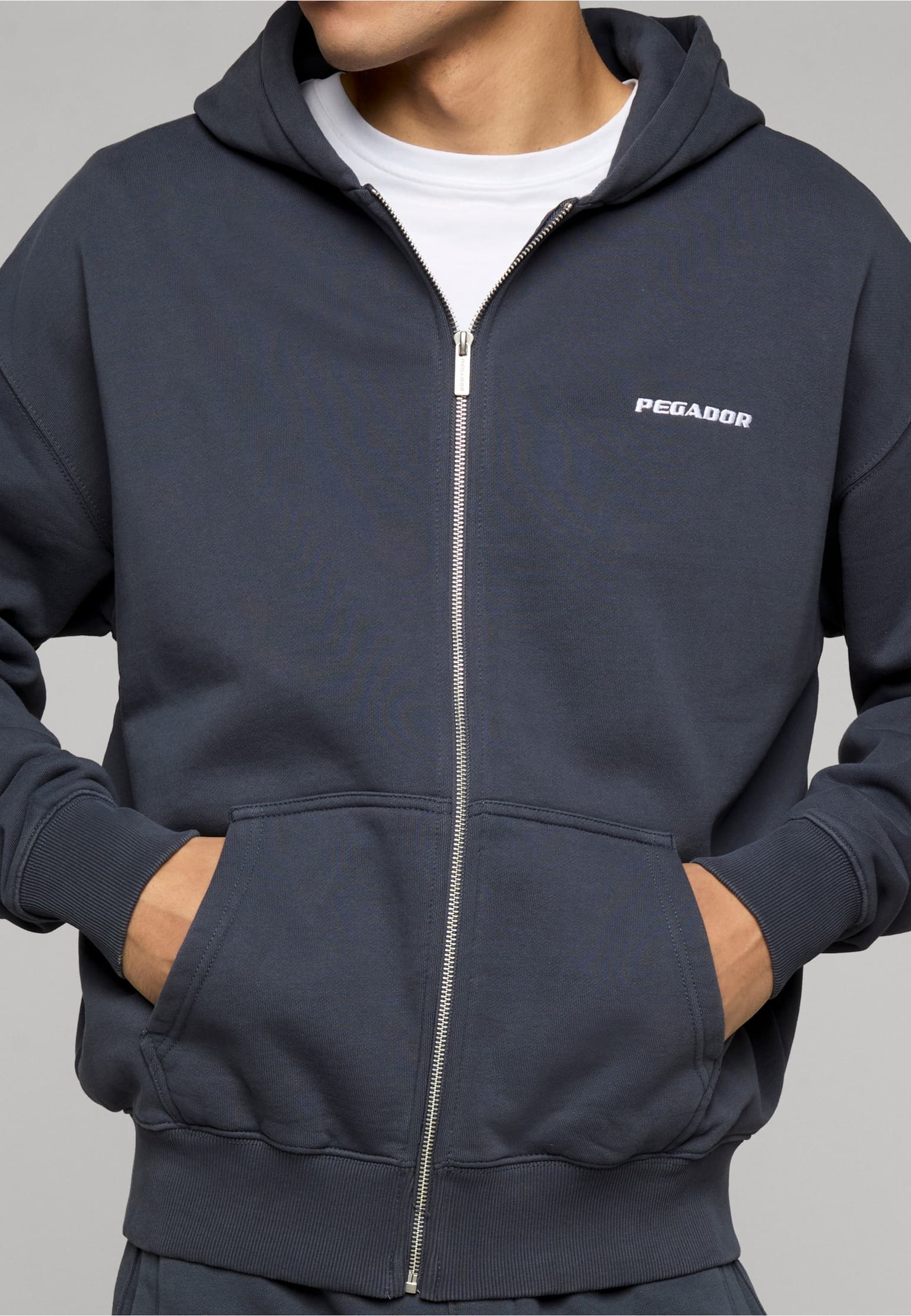 PEGADOR Logo Oversized Sweat Jacket – Bild 3