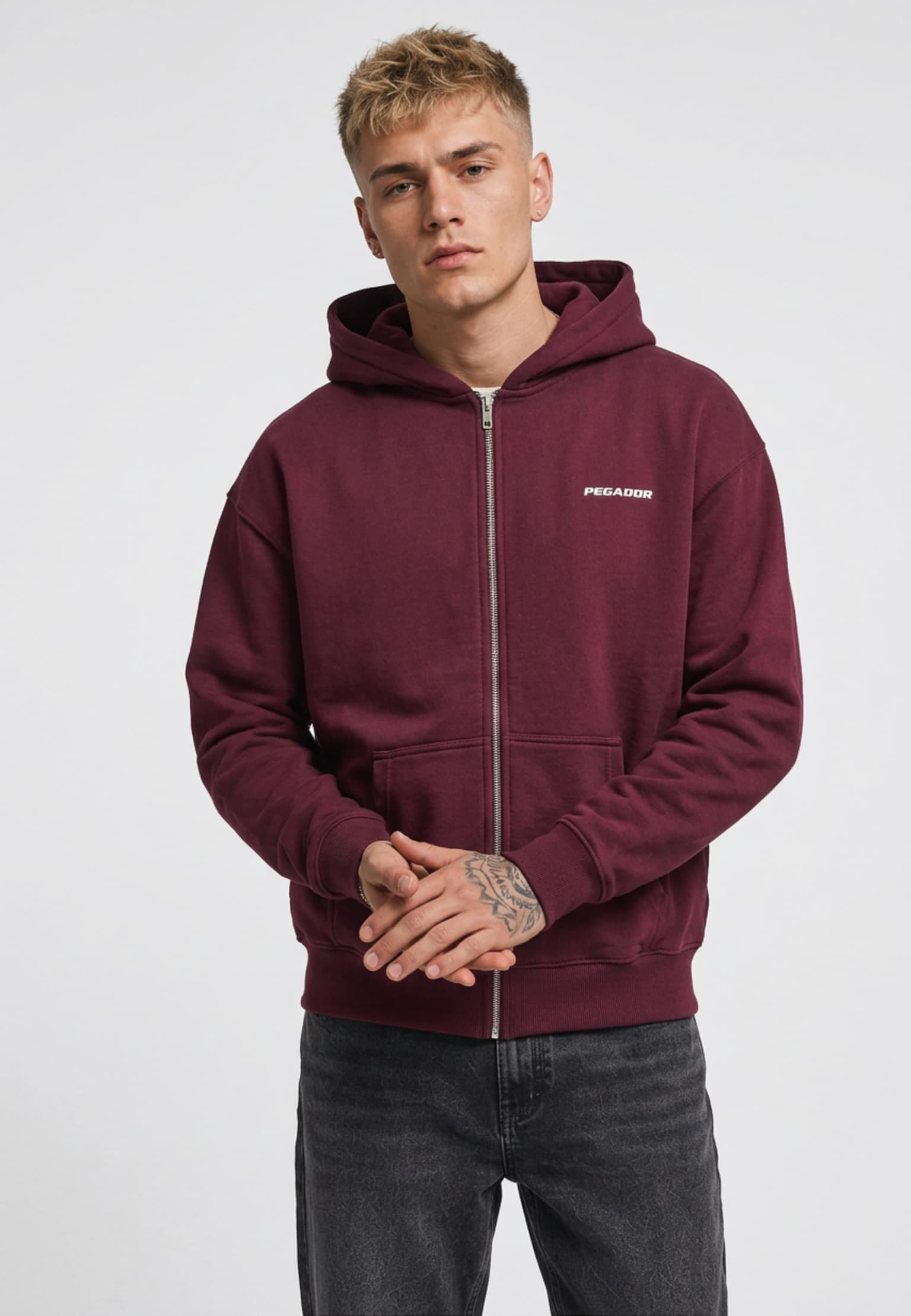 PEGADOR Logo Oversized Sweat Jacket