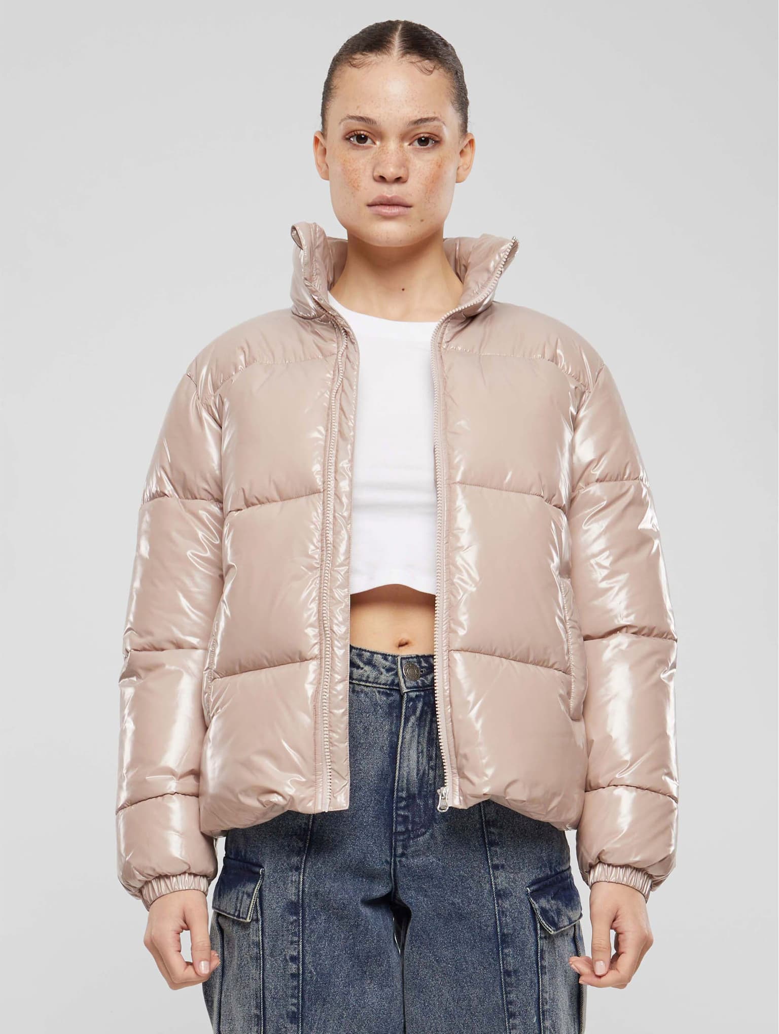 Urban Classics Ladies Essentials Short Shiny Puffer Jacket