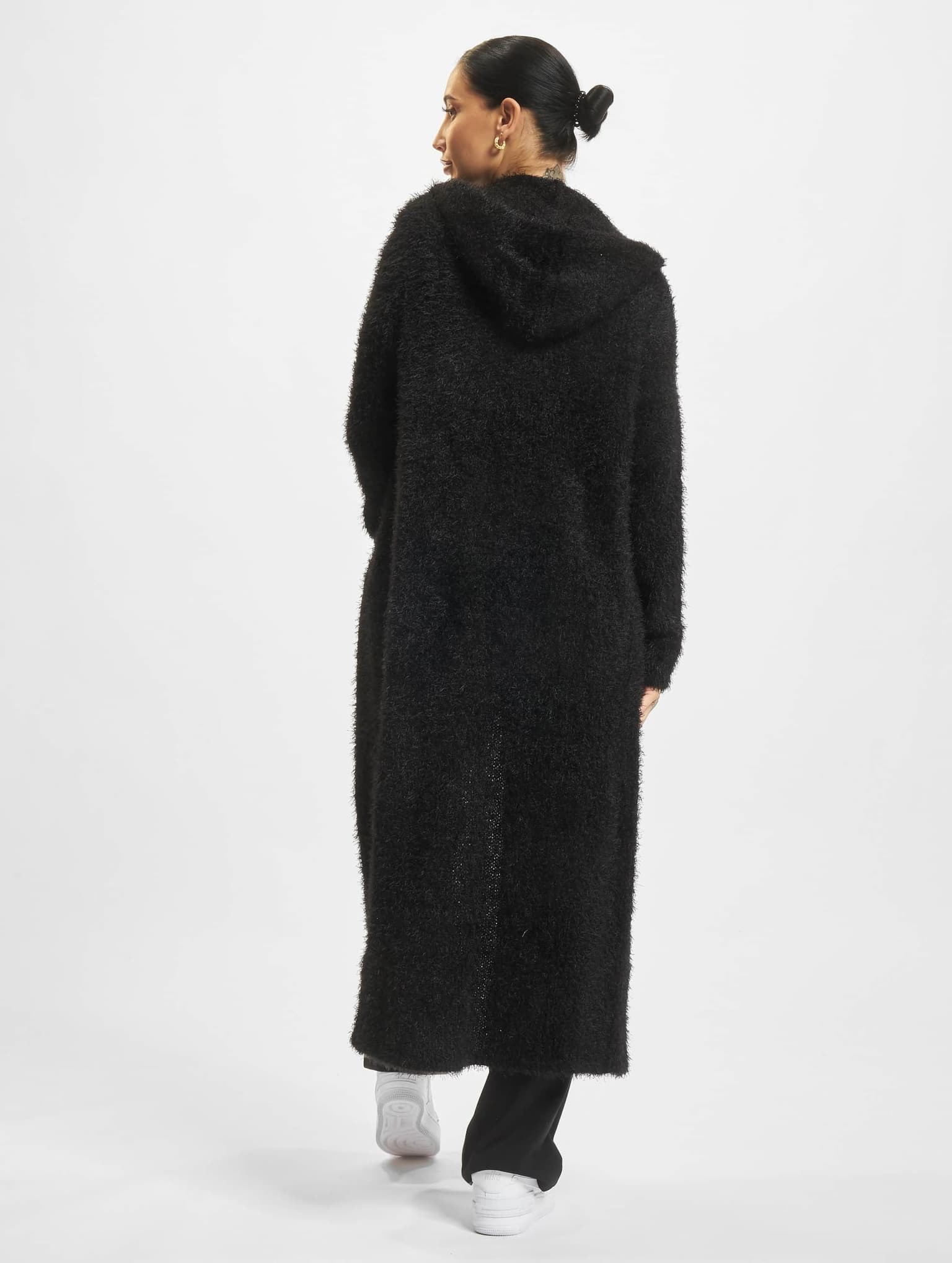 Urban Classics Ladies Hooded Feather Cardigan – Bild 2