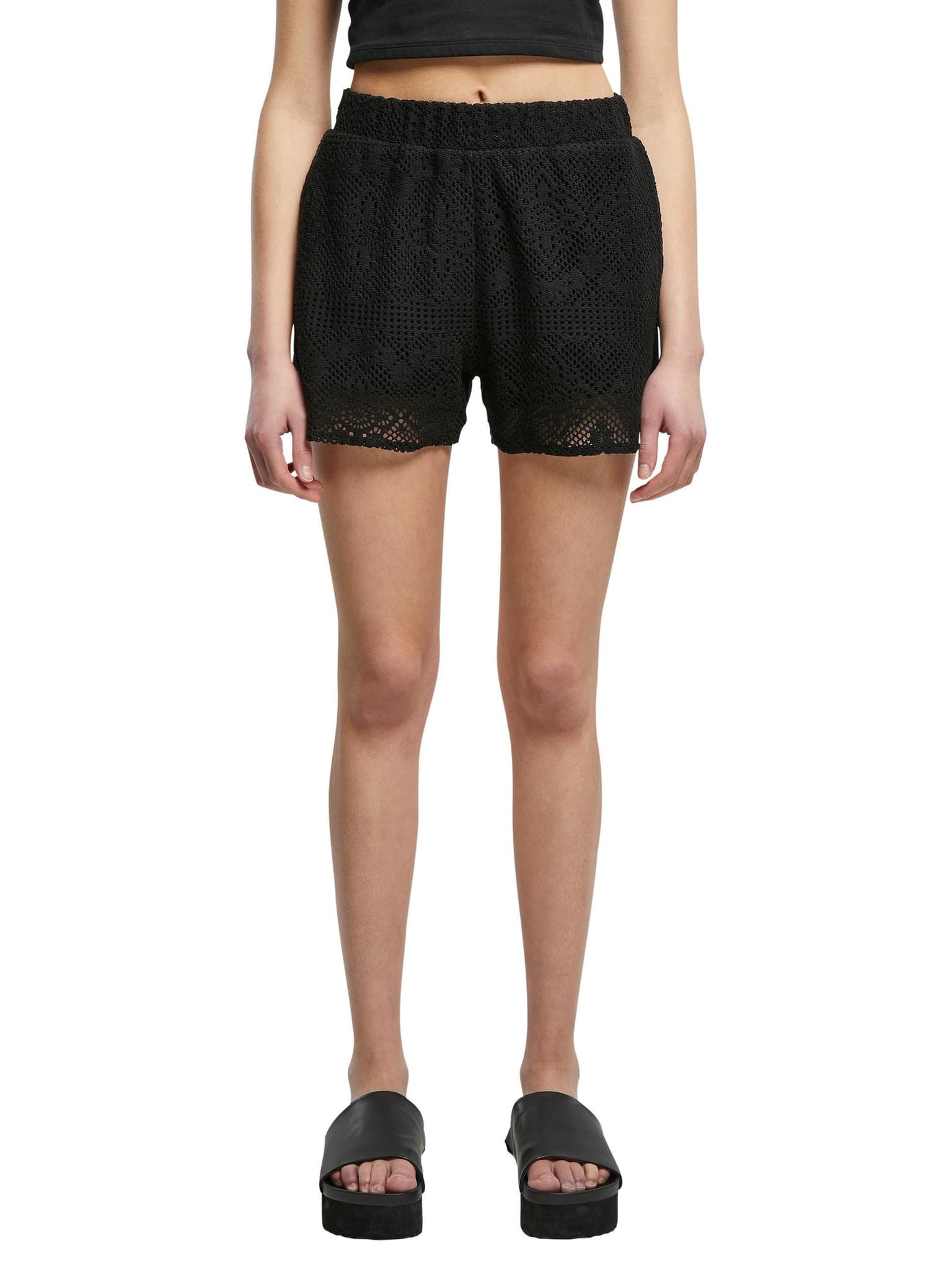 Urban Classics Ladies Crochet Lace Resort Short – Bild 4