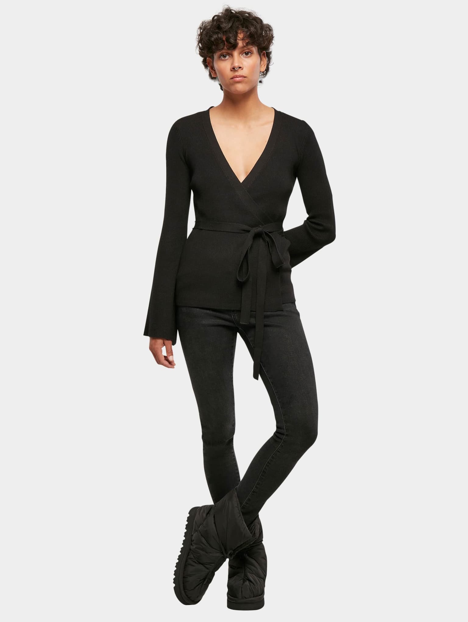 Urban Classics Ladies Rib Knit Wrapped Cardigan – Bild 4