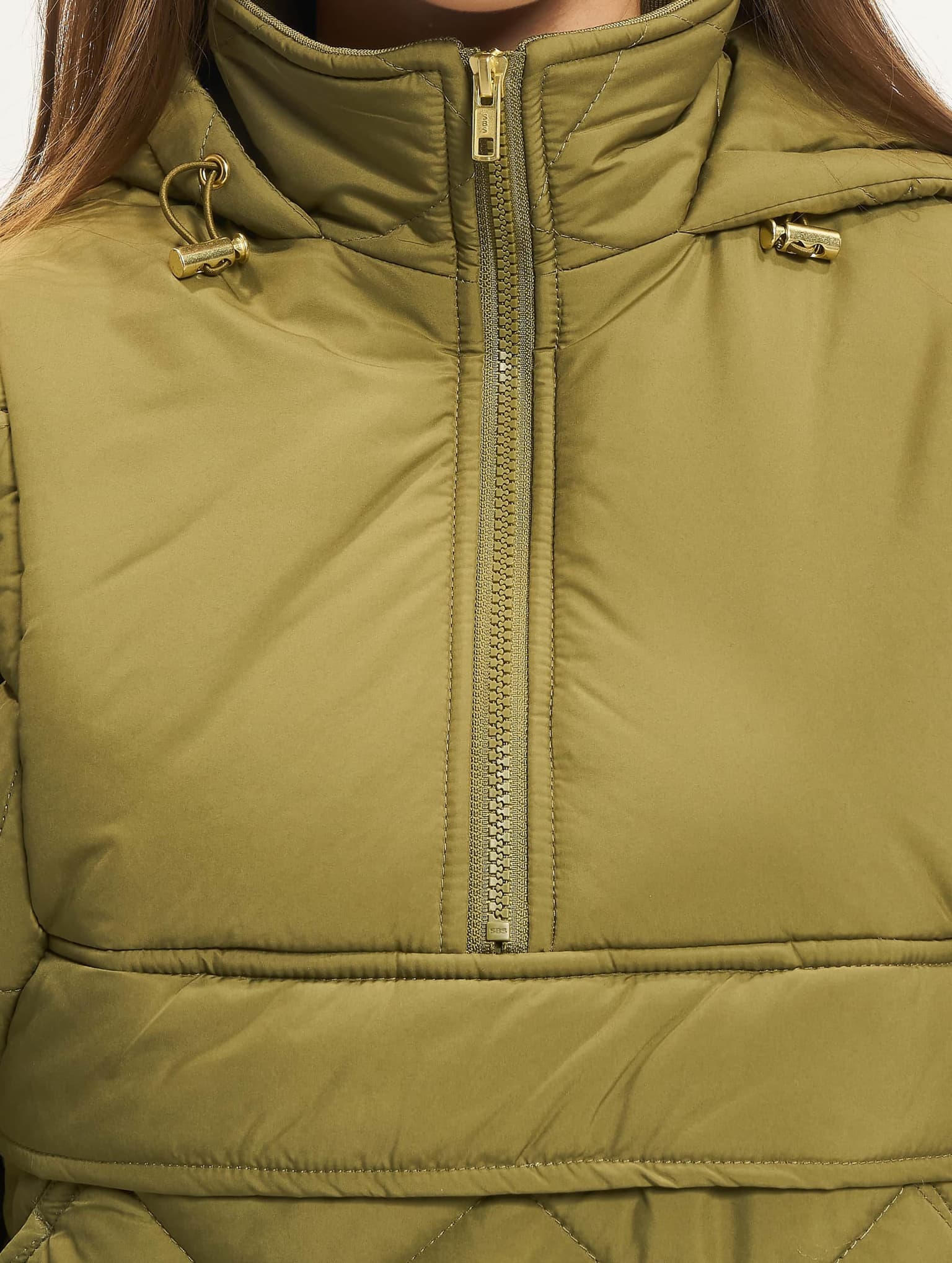 Urban Classics Ladies Oversized Diamond Quilted Pull Over Jacket – Bild 4