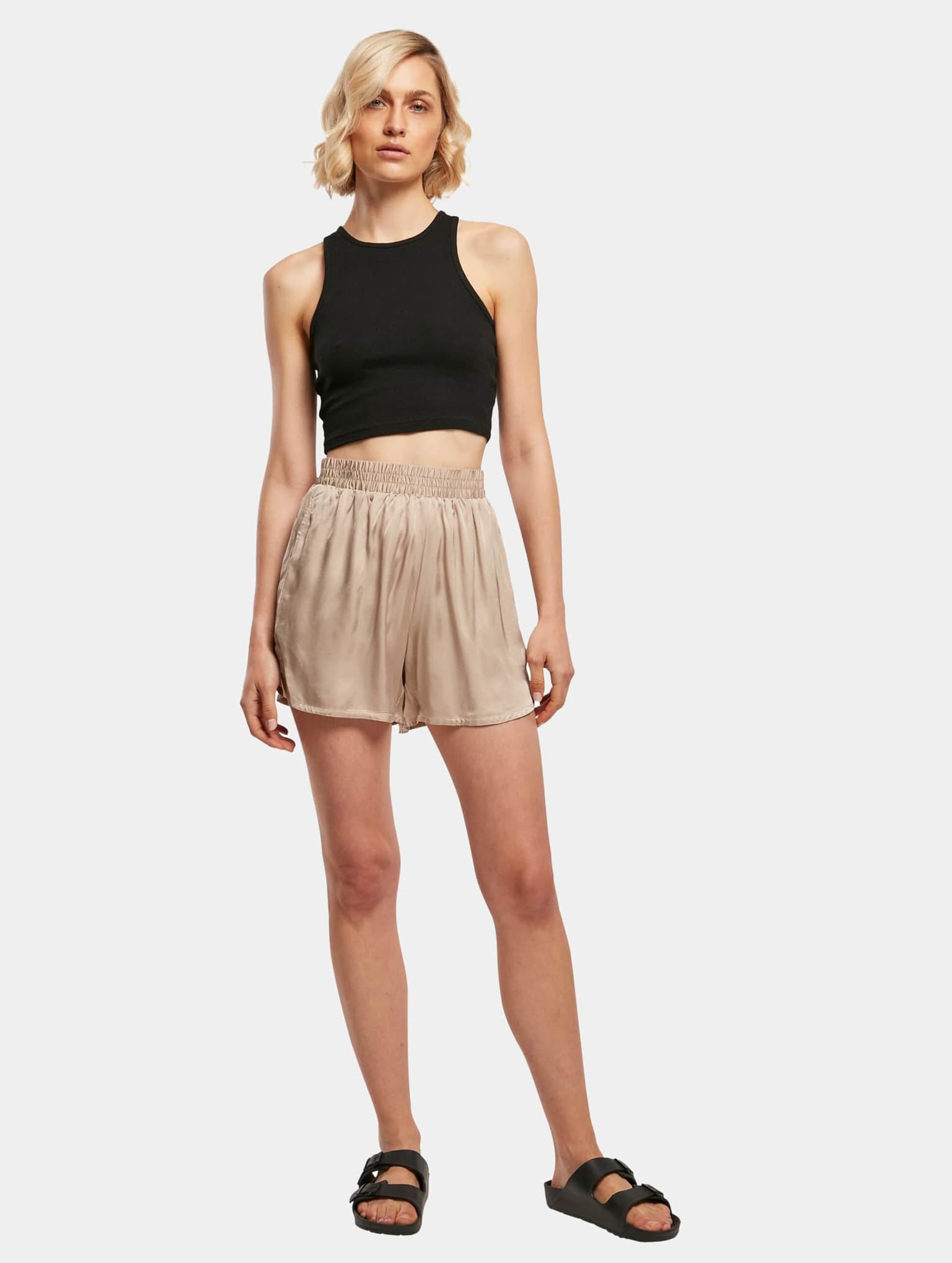 Urban Classics Ladies Viscose Satin Resort Short – Bild 4