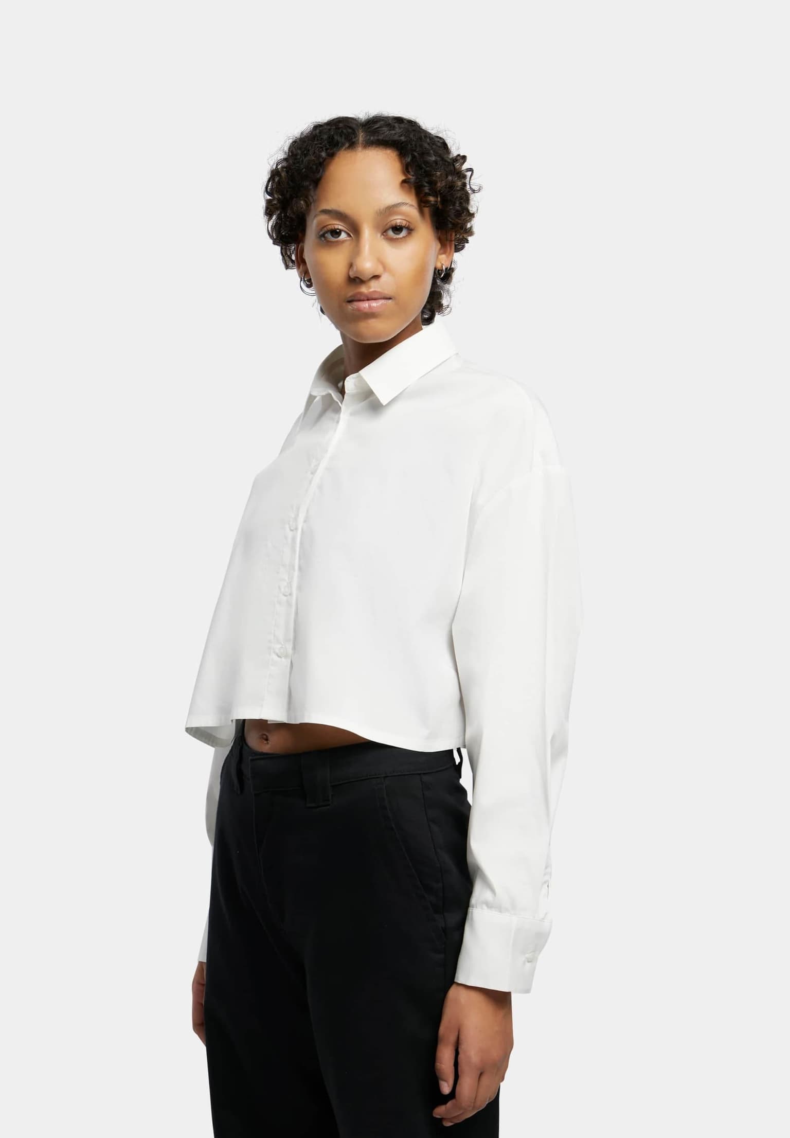Urban Classics Ladies Cropped Oversized Blouse