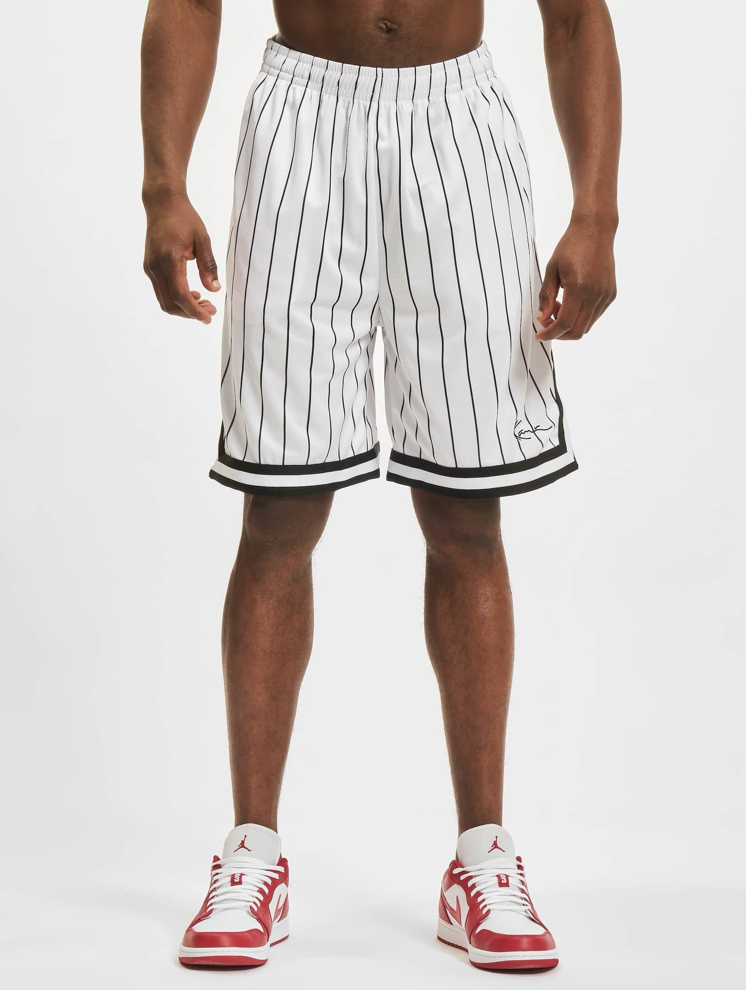 Karl Kani KM-PS011-002-02 Small Signature Pinstripe Mesh Short – Bild 3