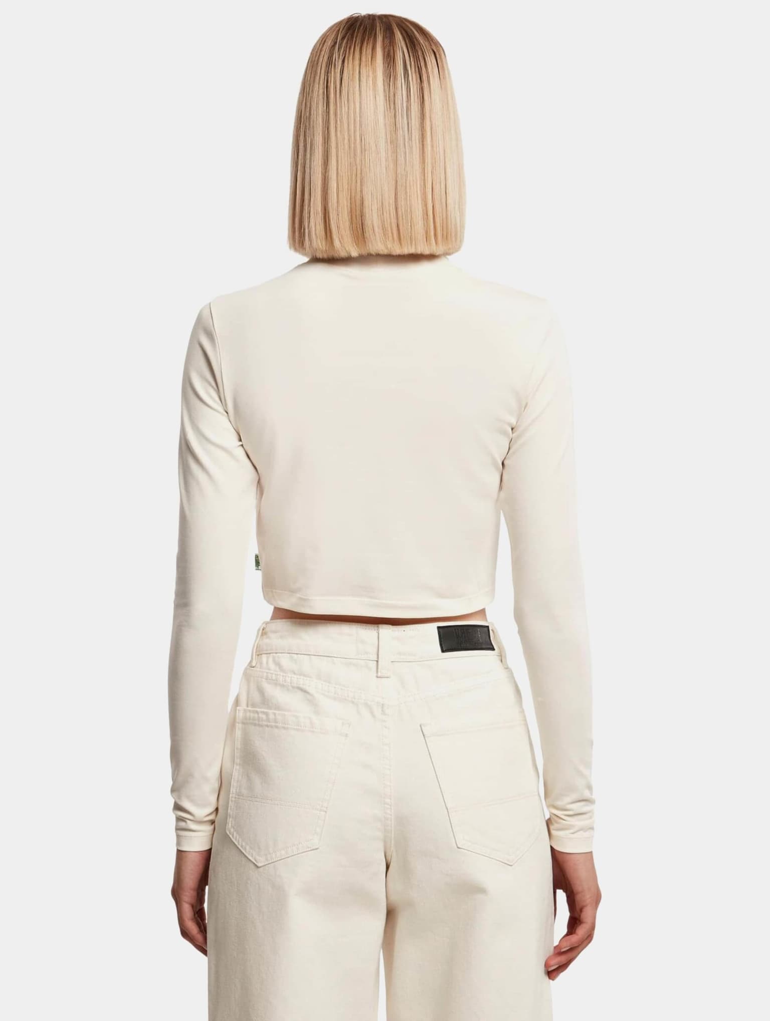 Urban Classics Ladies Essentials Cropped Turtelneck Longsleeve – Bild 2