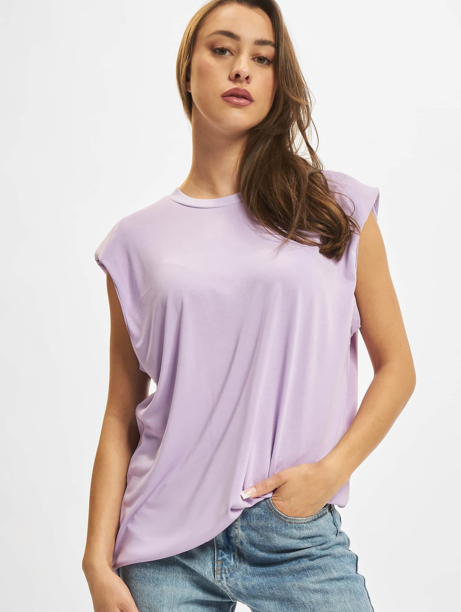 Urban Classics Ladies Modal Padded Shoulder Tank