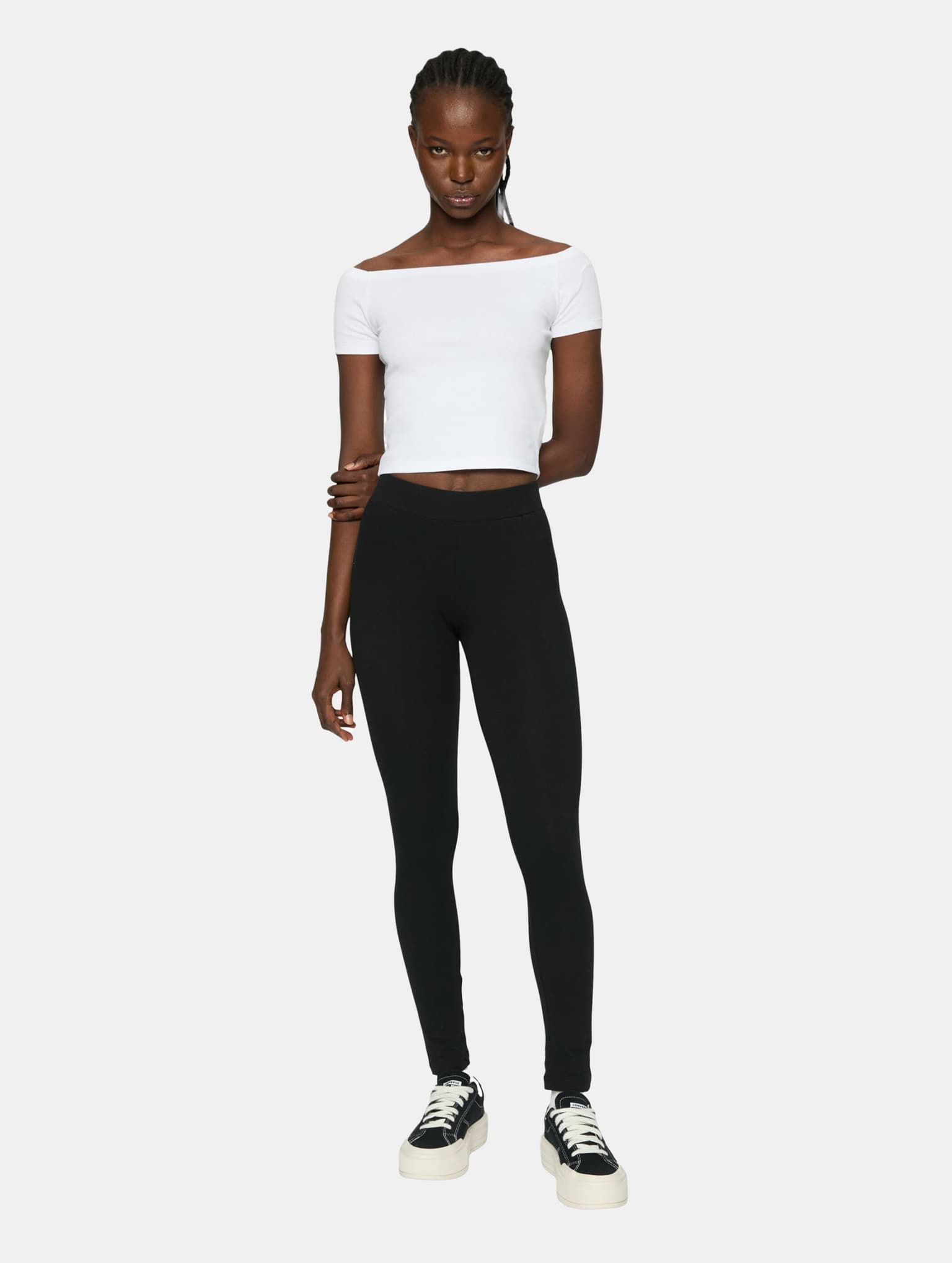 Urban Classics Ladies Essentials Off Shoulder Rib Tee 2-Pack – Bild 4