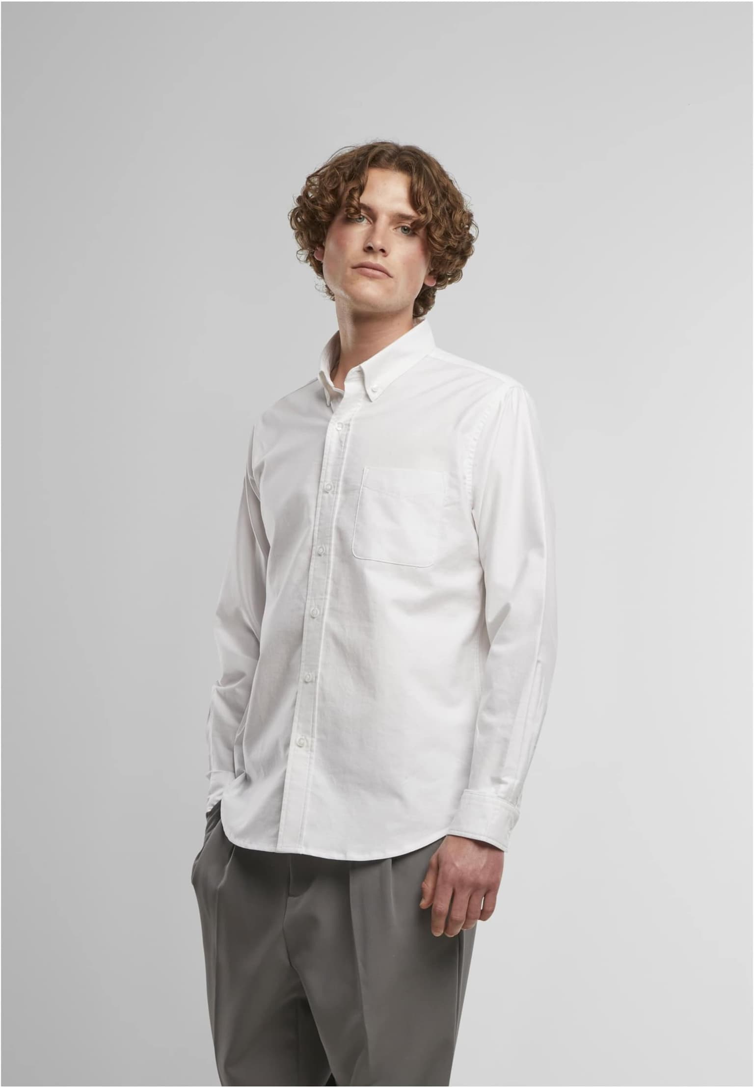 Urban Classics Button Up Oxford Shirt