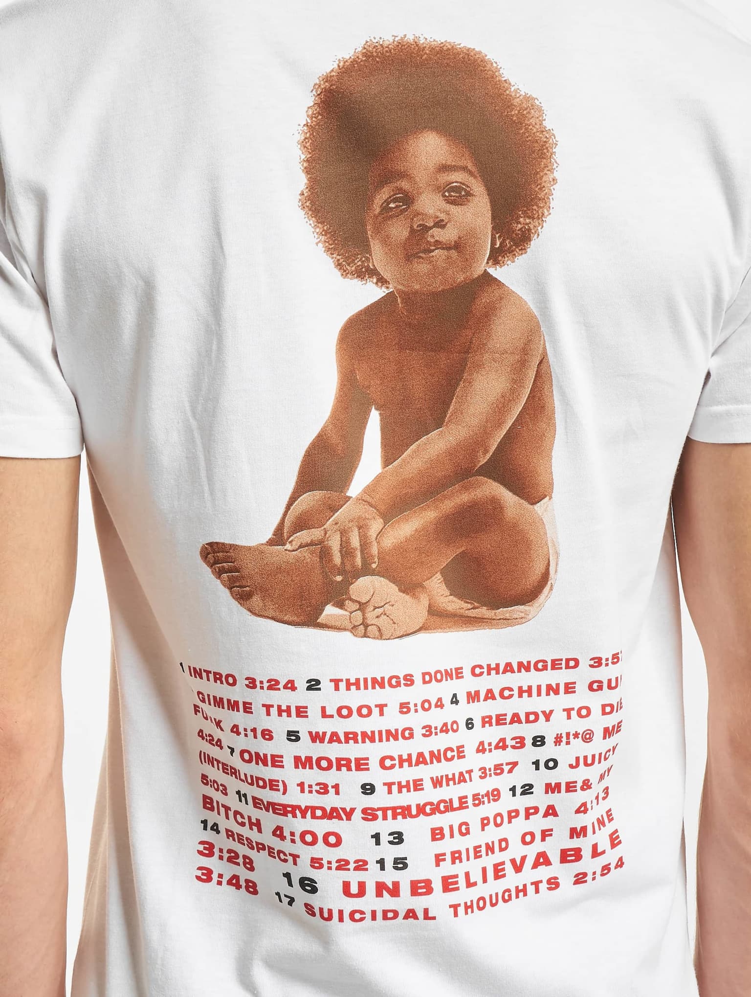 Merchcode Notorious Big Ready To Die Tracklist Tee – Bild 4