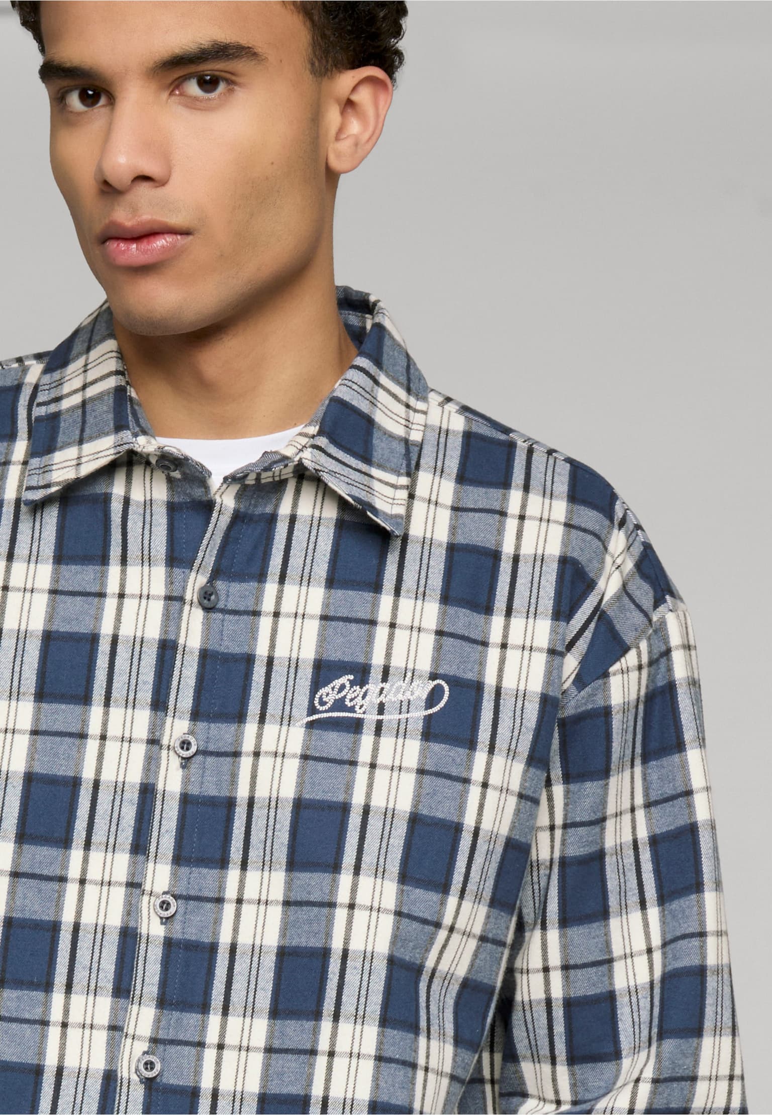 PEGADOR Soglio Oversized Flannel Shirt – Bild 3