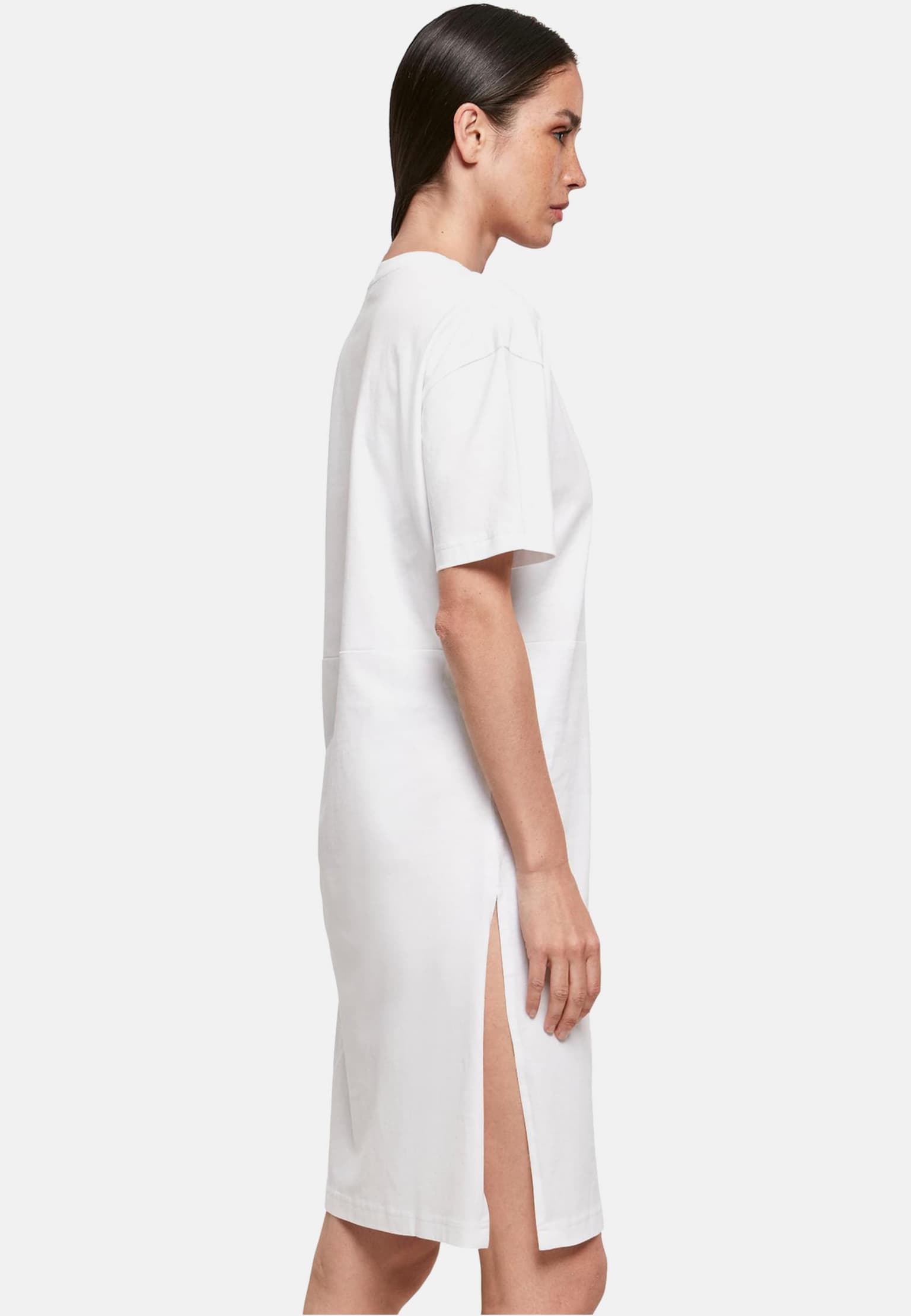 Merchcode Ladies Roma Essentials Oversized Slit Tee Dress – Bild 4