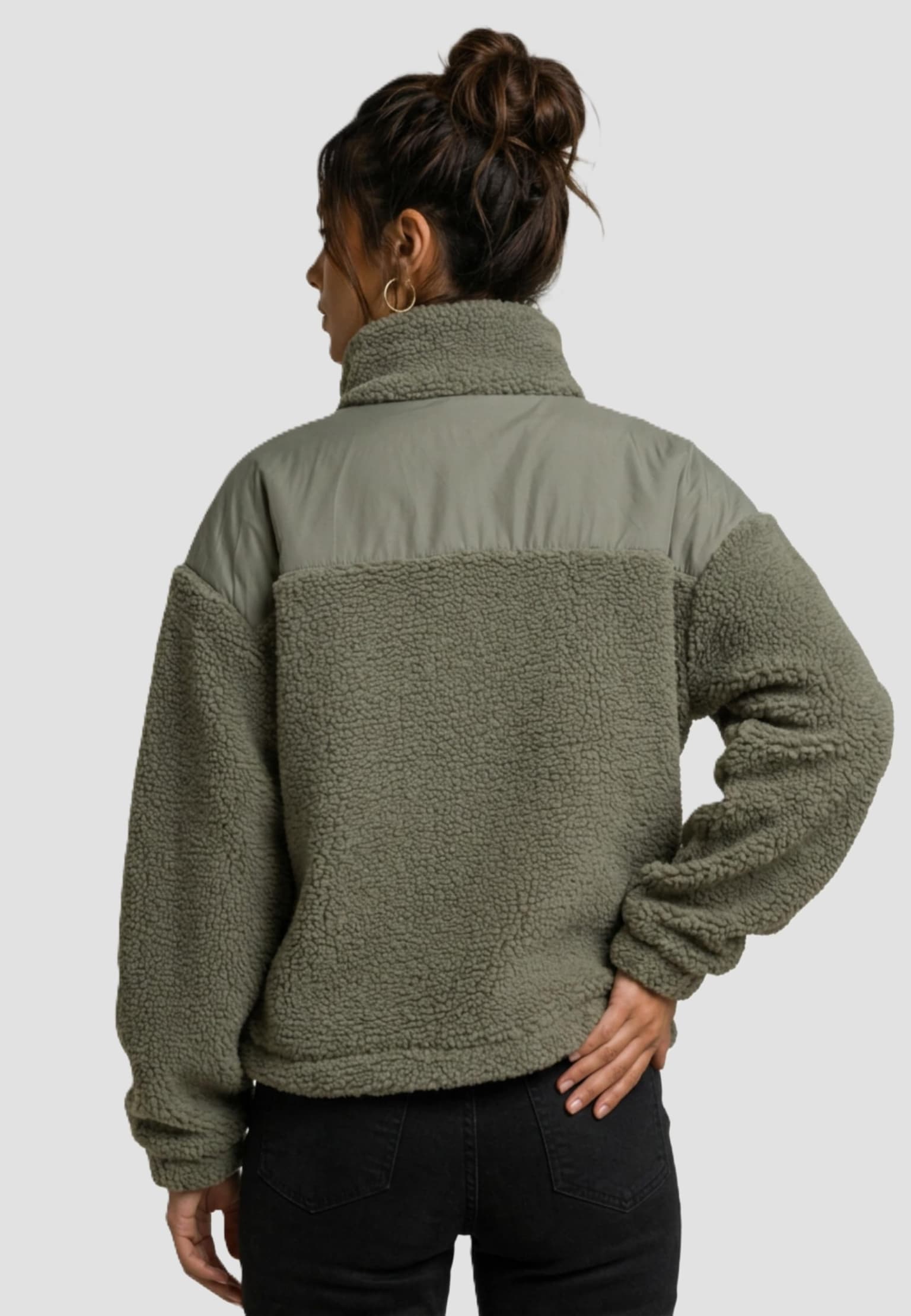 Urban Classics Ladies Sherpa Mix Jacket – Bild 2