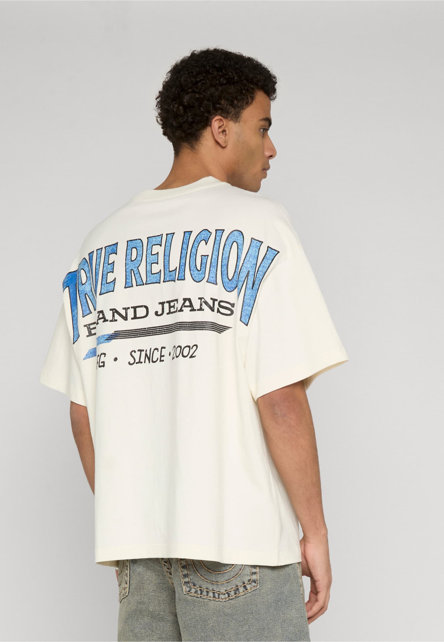 True Religion SS RETRO LOGO OVERSIZED TEE
