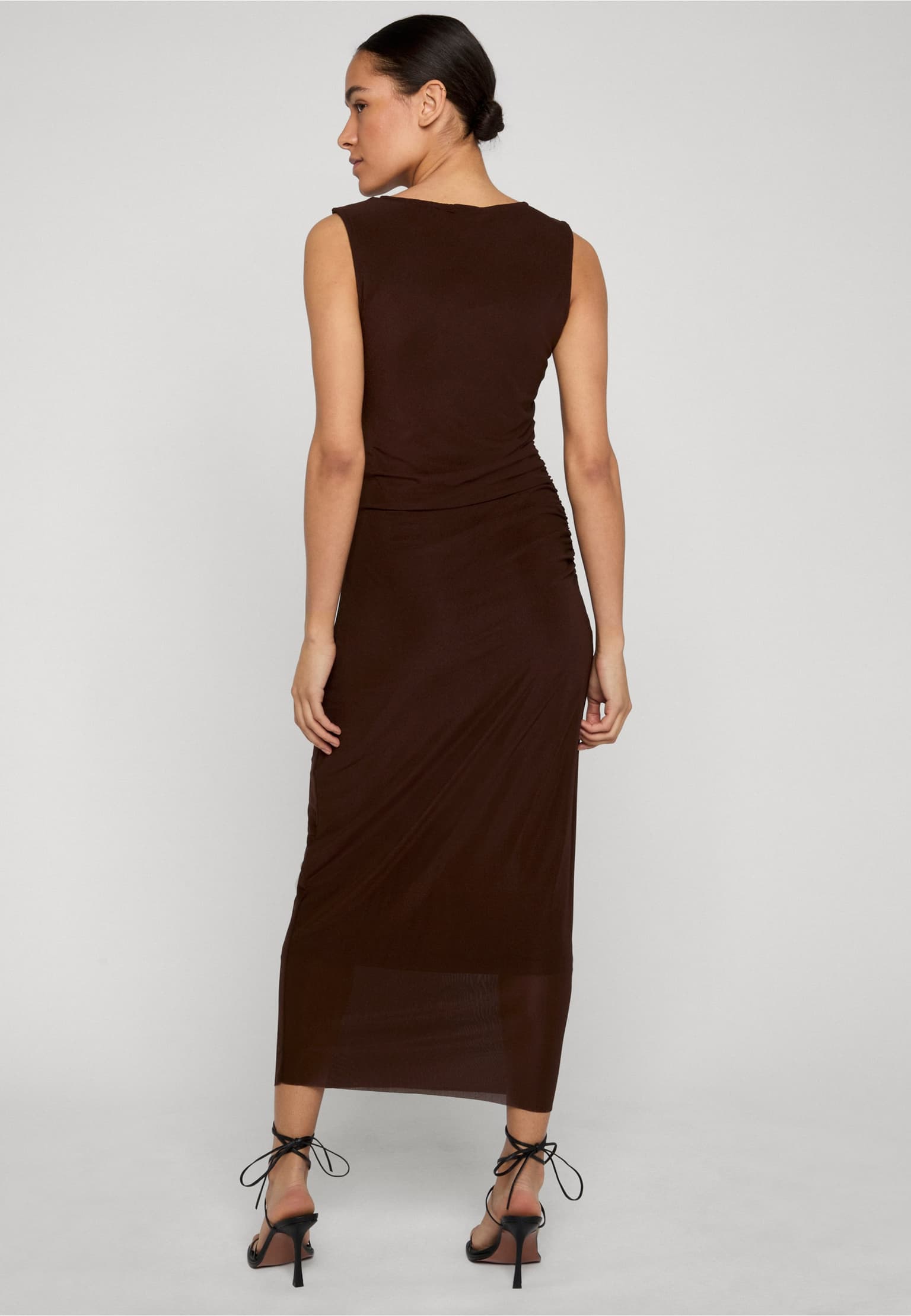 Urban Classics Ladies Long Ruffled Mesh Dress – Bild 2