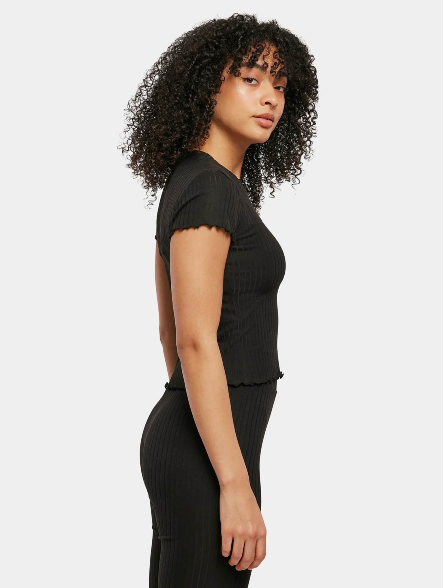 Urban Classics Ladies Short Rib Tee – Bild 4