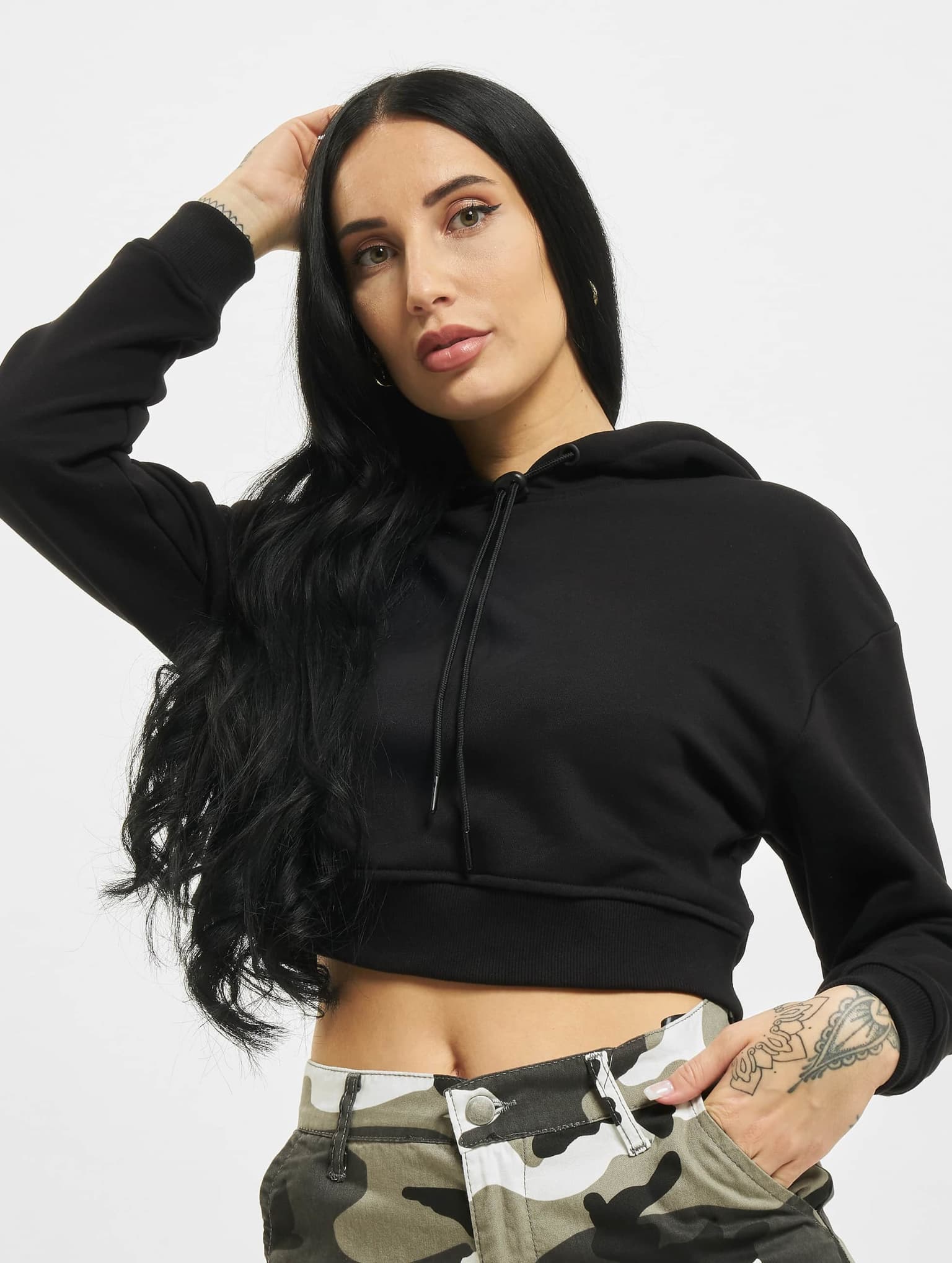 Urban Classics Ladies Short Terry Hoody