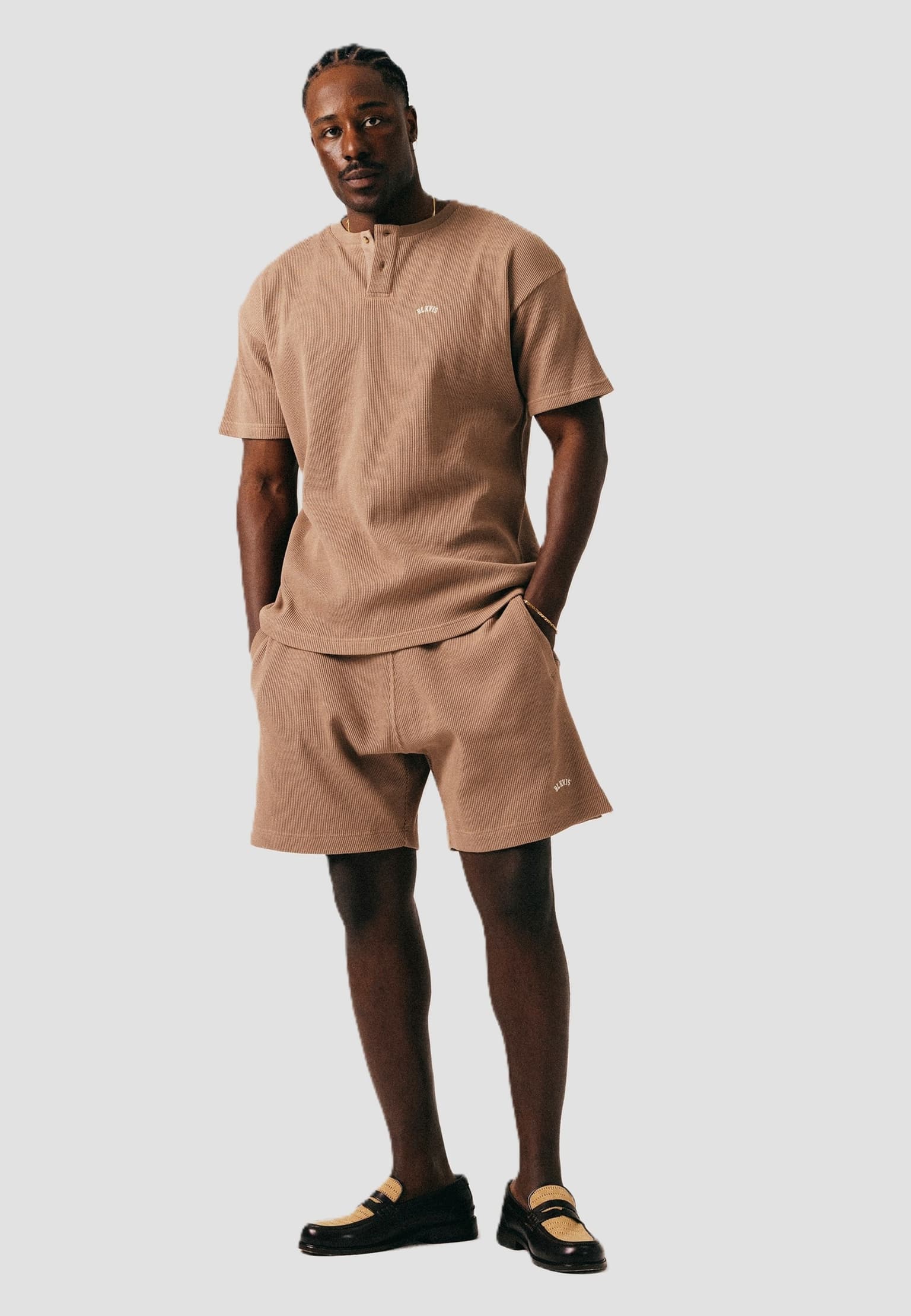 BLKVIS Waffle Henley – Bild 4