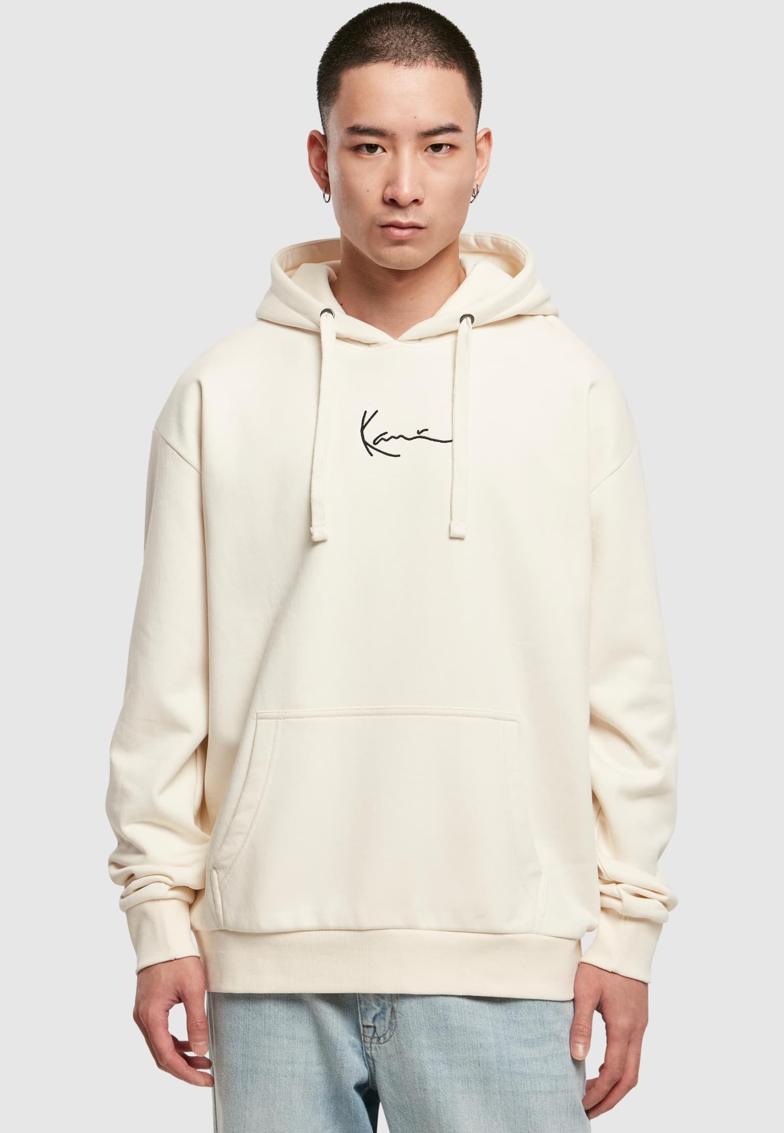Karl Kani KM-HD011-003-06 KK Small Signature Essential Hoodie off white
