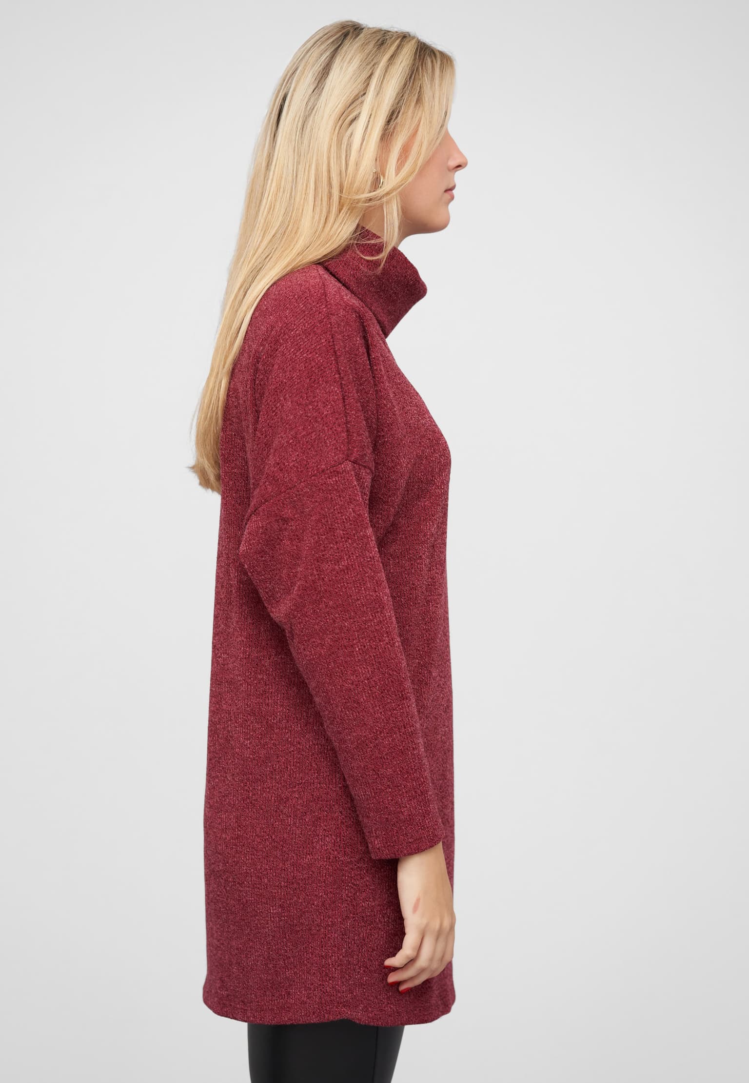 Cloud5ive Longform Sweater Pullover mit Rollkragen – Bild 4