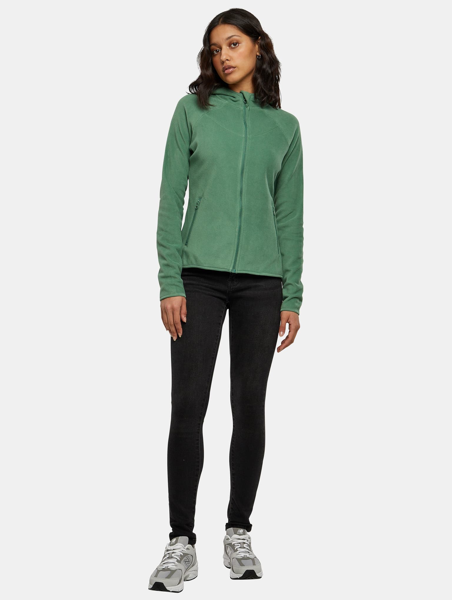 Urban Classics Ladies Polar Fleece Zip Hoody – Bild 4