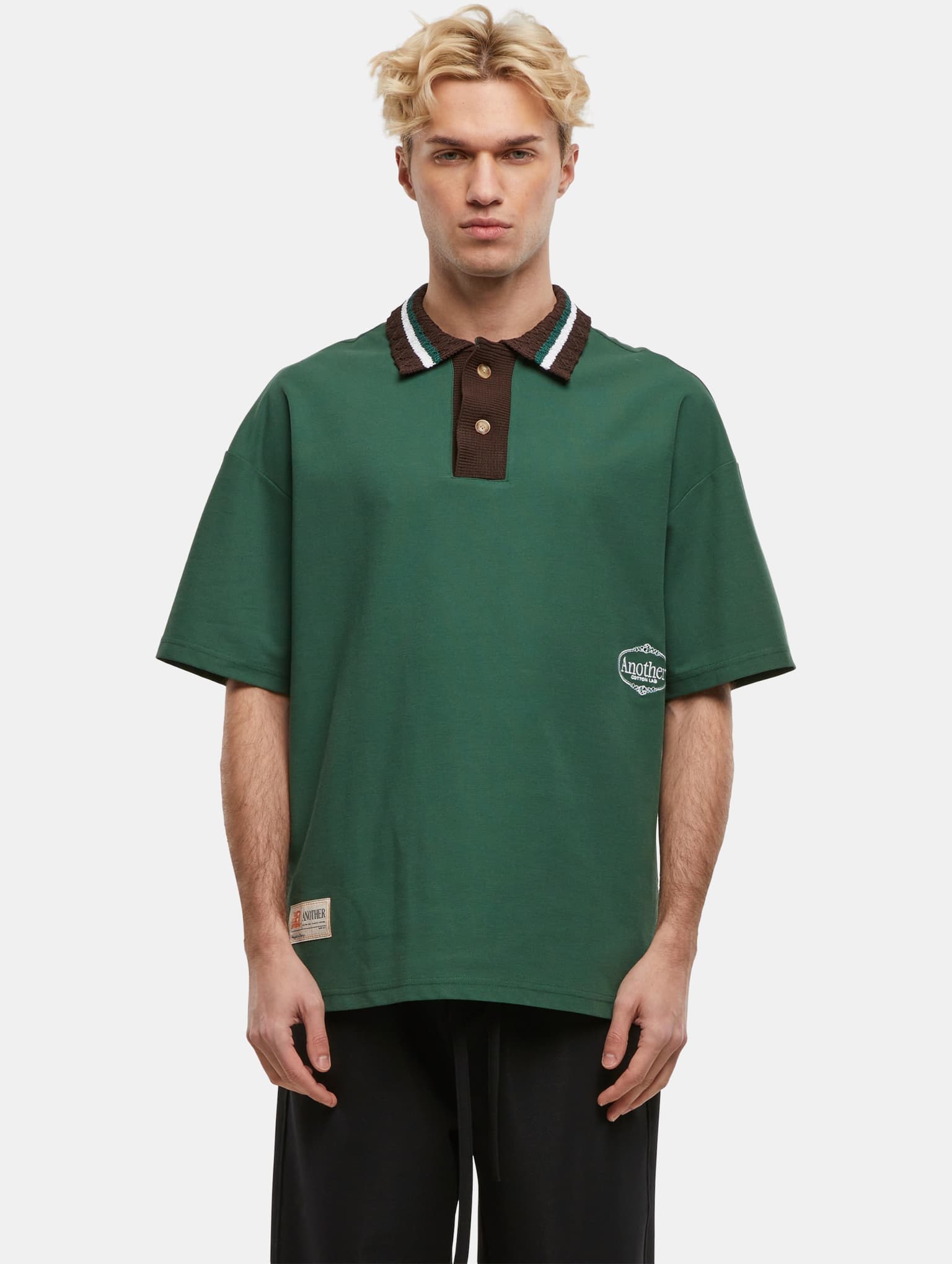 Another Cotton Lab ACL Knit Collar Oversized Polo – Bild 3