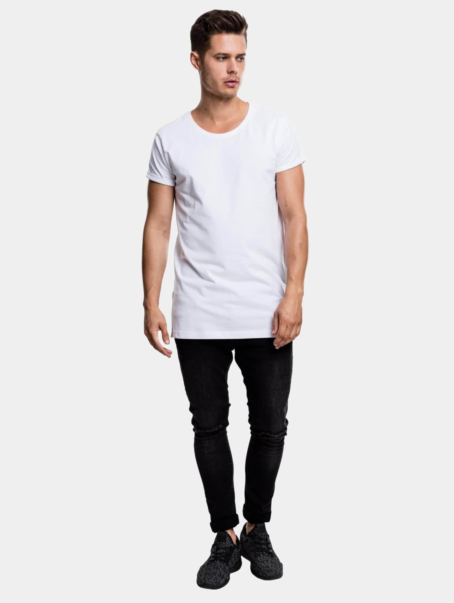 Urban Classics Long Shaped Side Zip Tee – Bild 4