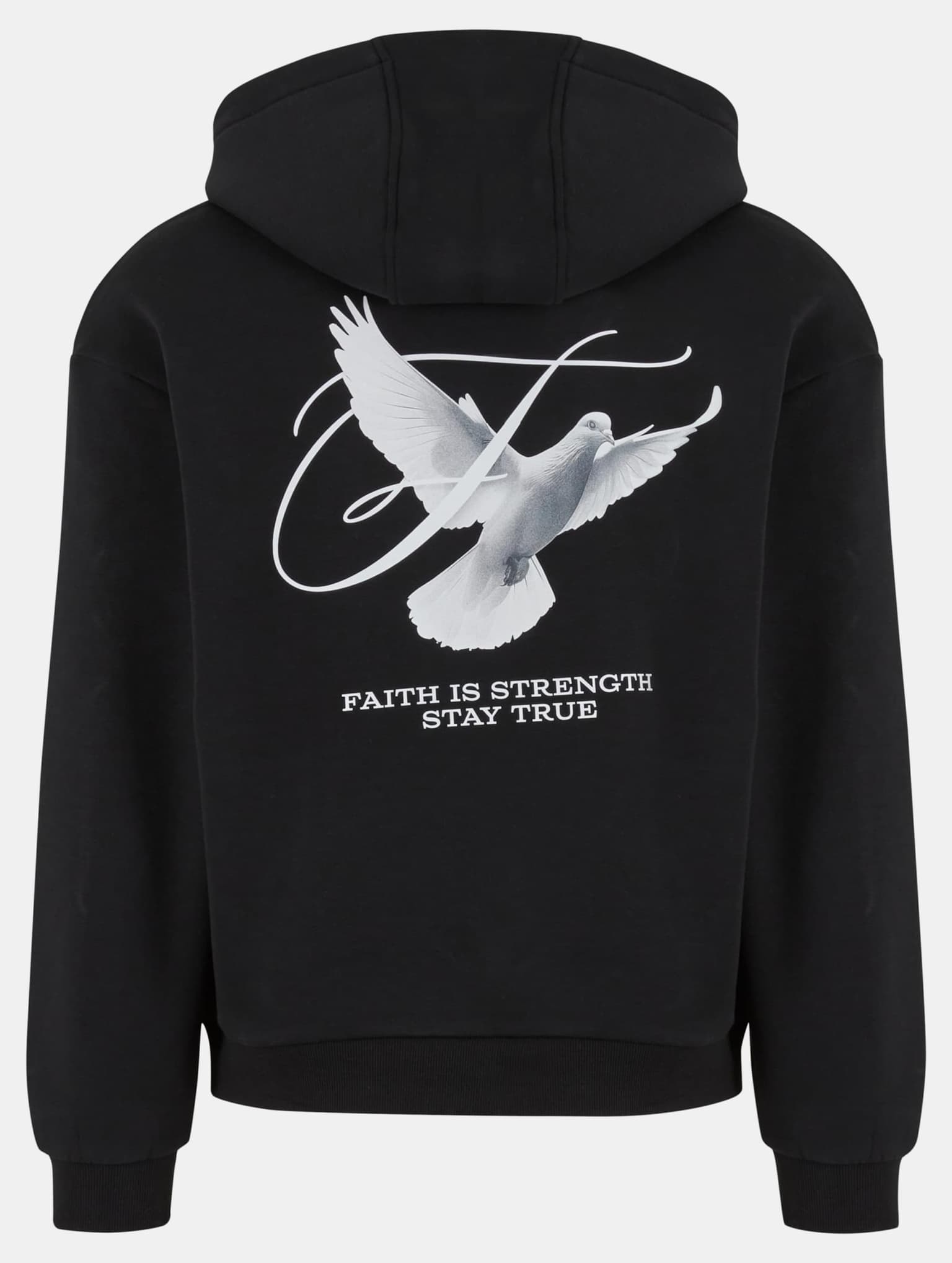 Mister Tee Upscale Faith Is Strength Fluffy Hoody – Bild 4