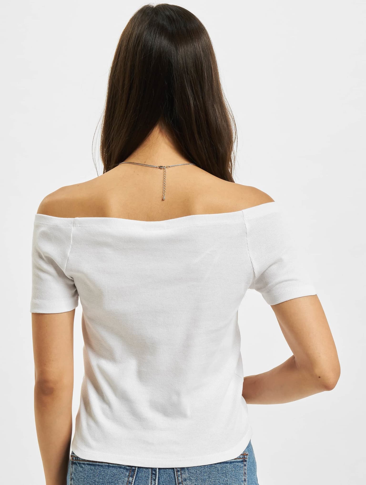 Urban Classics Ladies Off Shoulder Rib Tee – Bild 2