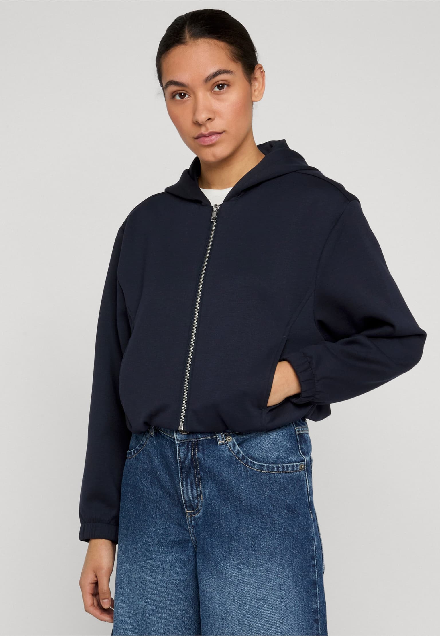 Urban Classics Ladies Scuba Zip Hoodie