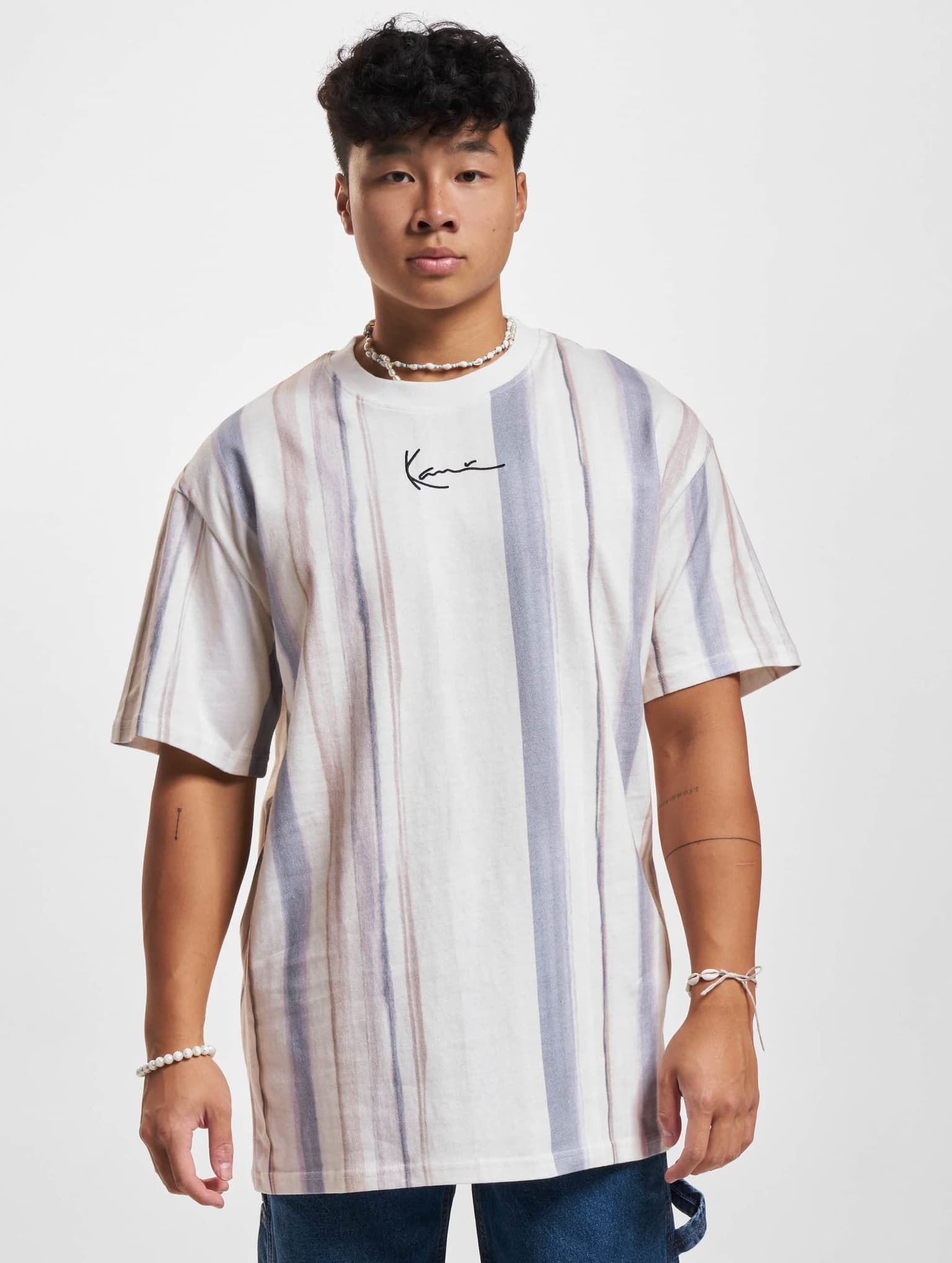 Karl Kani KM221-045-1 KK Small Signature Tie Dye Stripe Tee – Bild 3